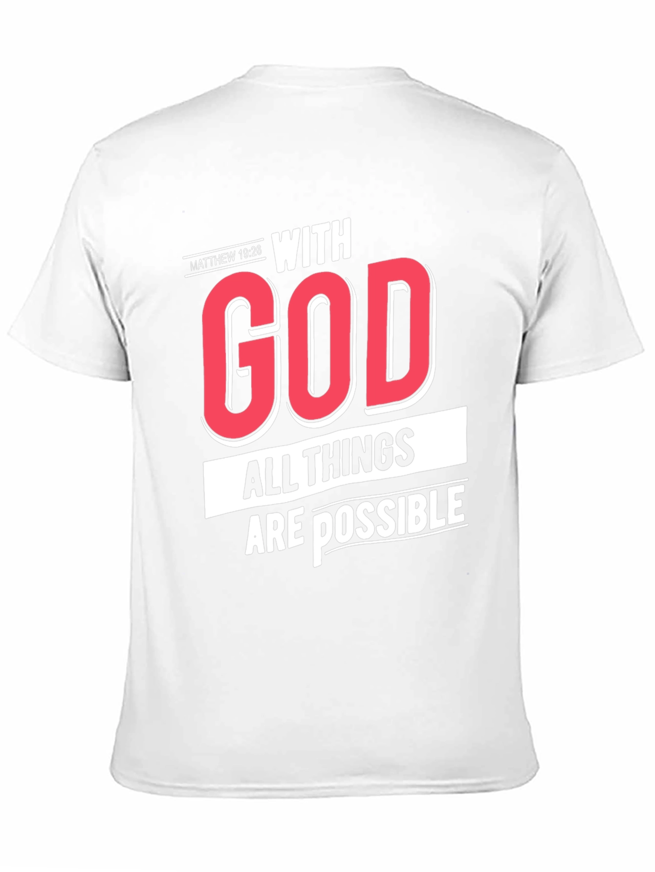 Black With God All Things Are Possible T-Shirt view 11