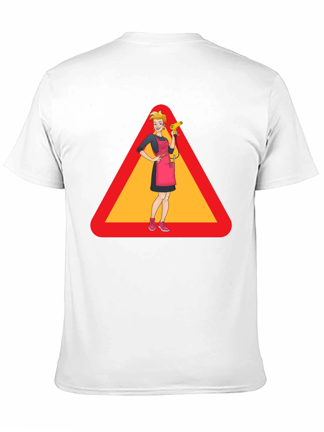 Black Caution: Stylish Hairdresser T-Shirt view 11