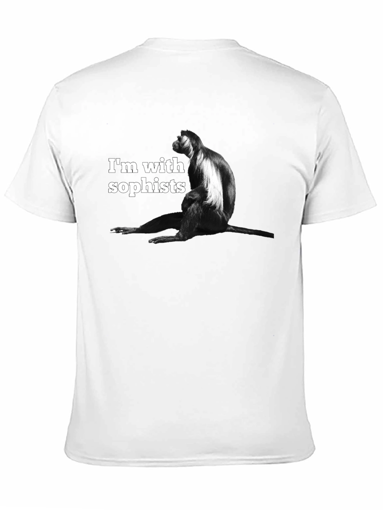 Black I'm With Sophists Black T-Shirt view 11