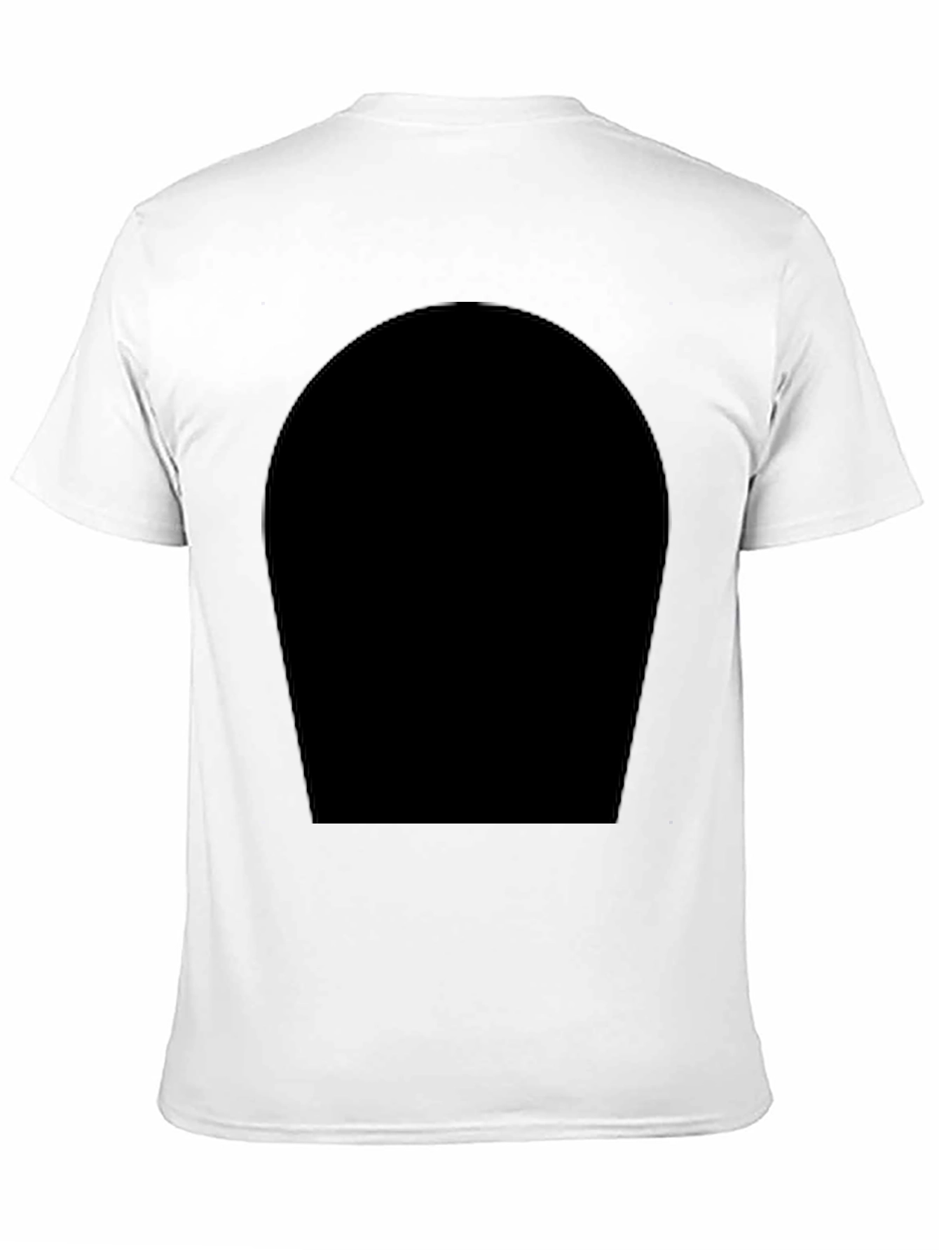 Black Men's Black Crew Neck T-Shirt - Modern Style view 11