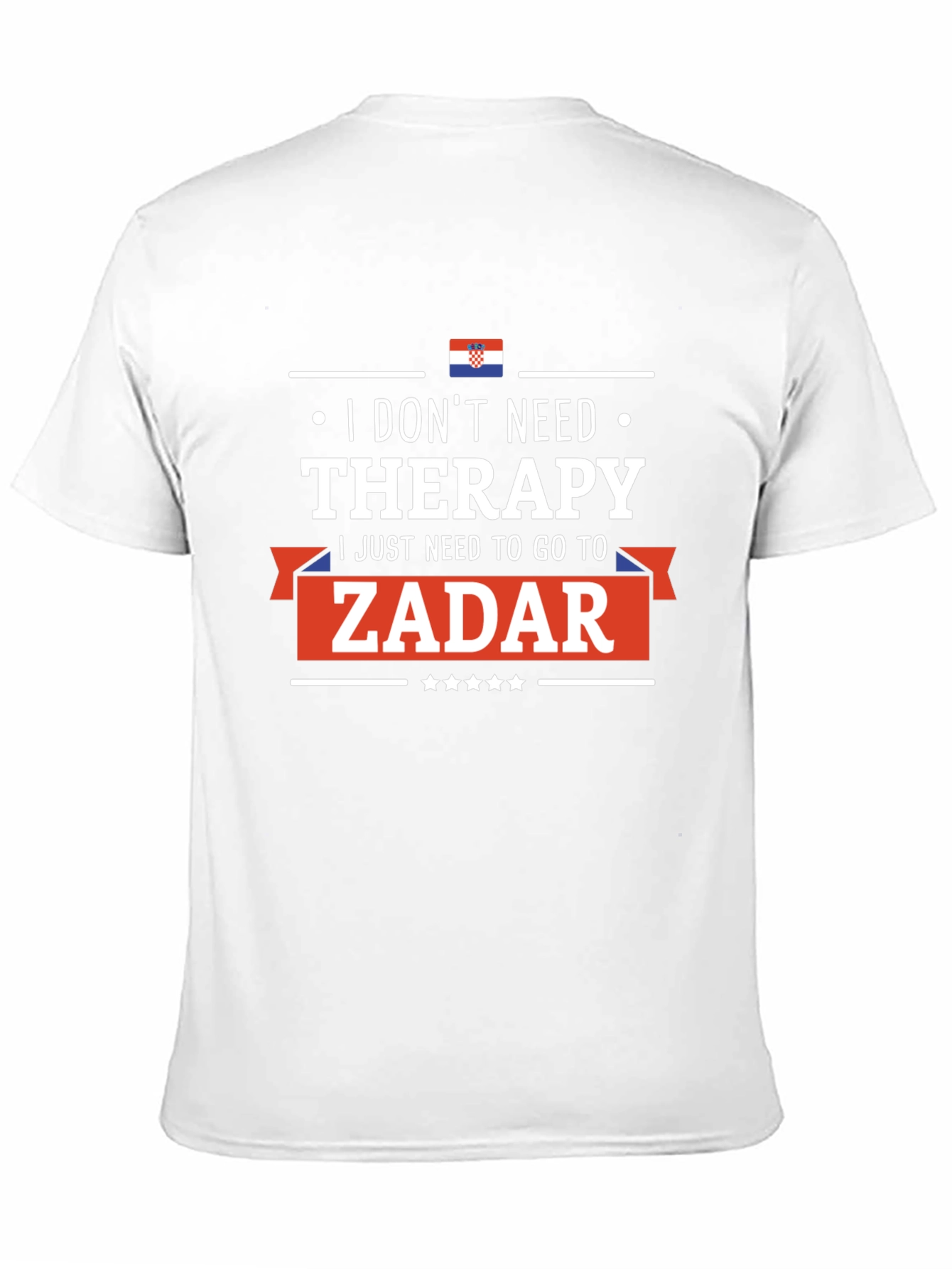 Black Zadar Therapy T-Shirt: Croatia Vacation Tee view 11