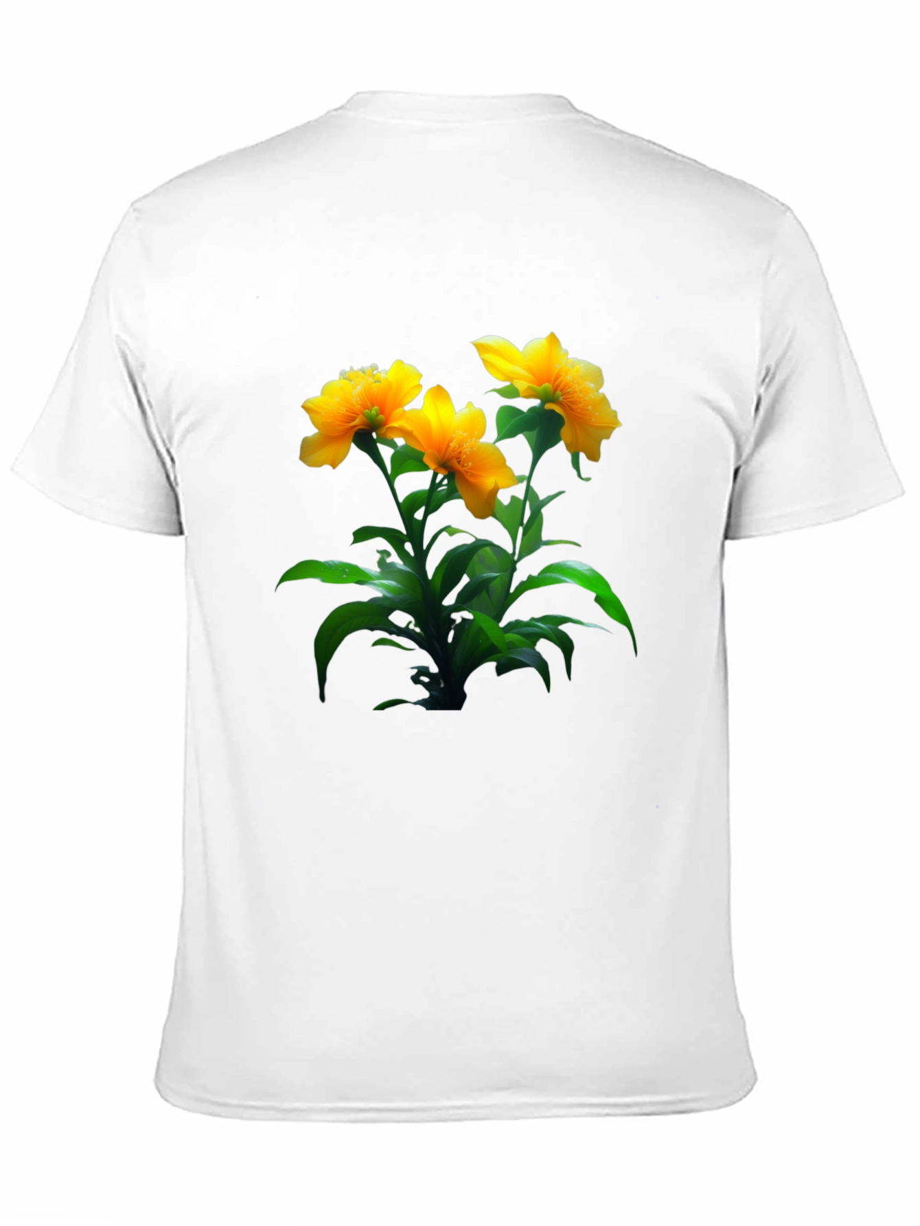 Black Floral Print Black T-Shirt view 11