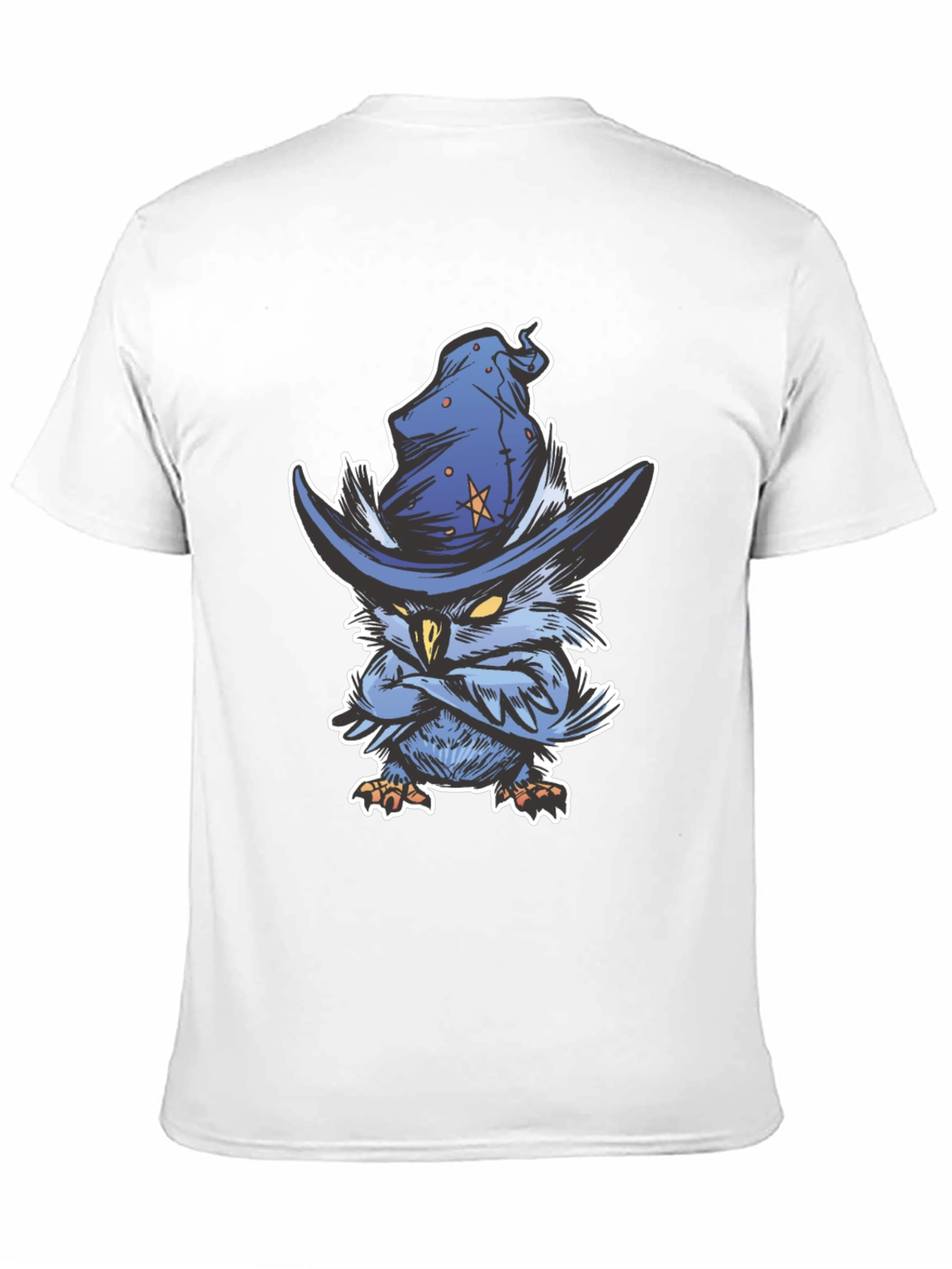 Black Wizard Owl T-Shirt - Unique Graphic Tee view 11