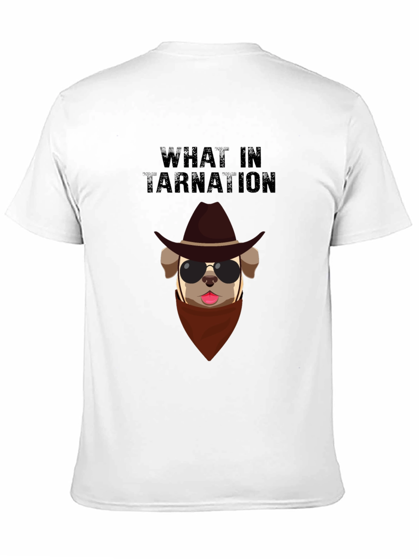 Black What in Tarnation Dog T-Shirt view 11