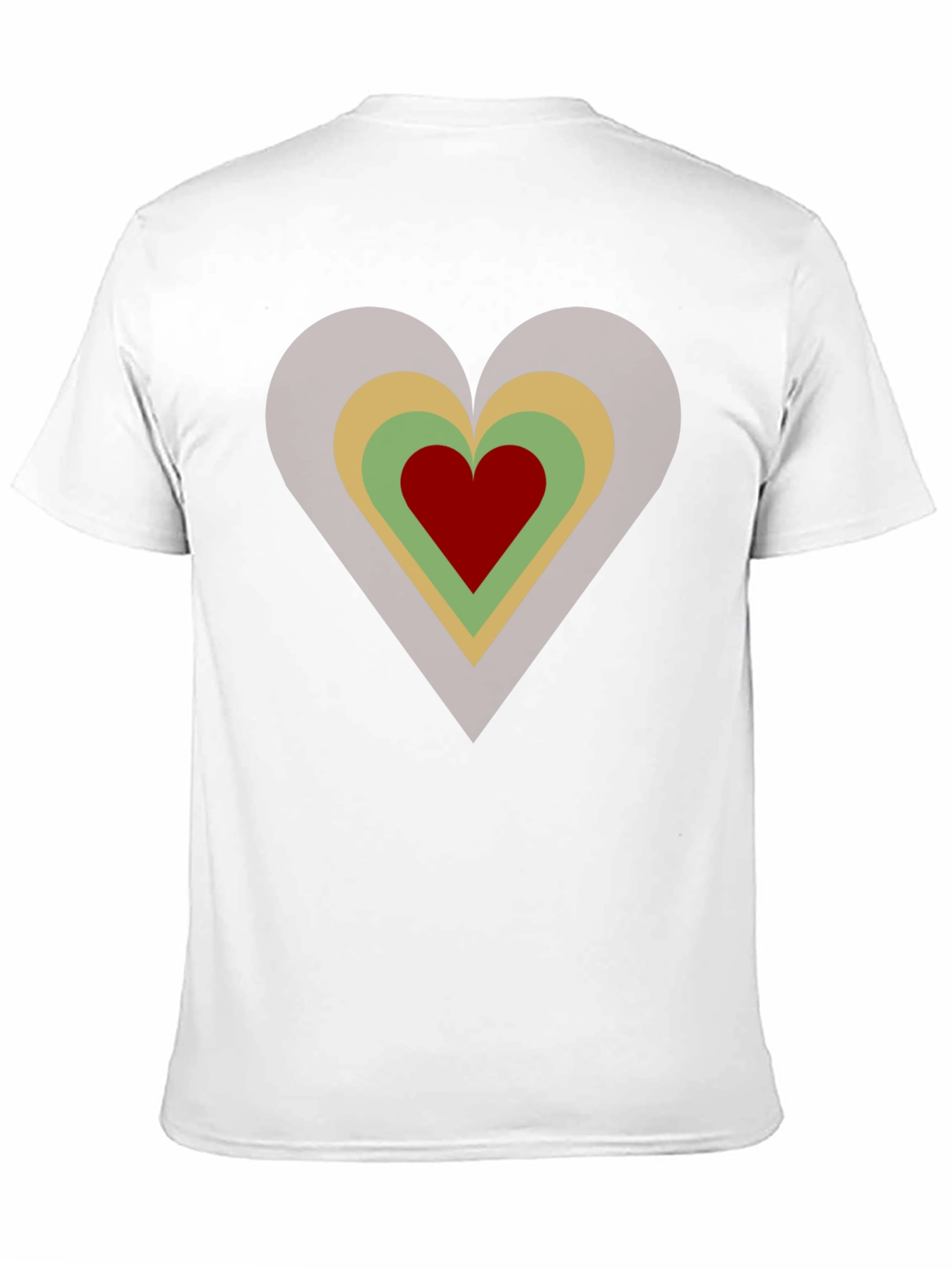 Black Retro Heart Graphic Tee - Black Cotton Casual T-Shirt view 11