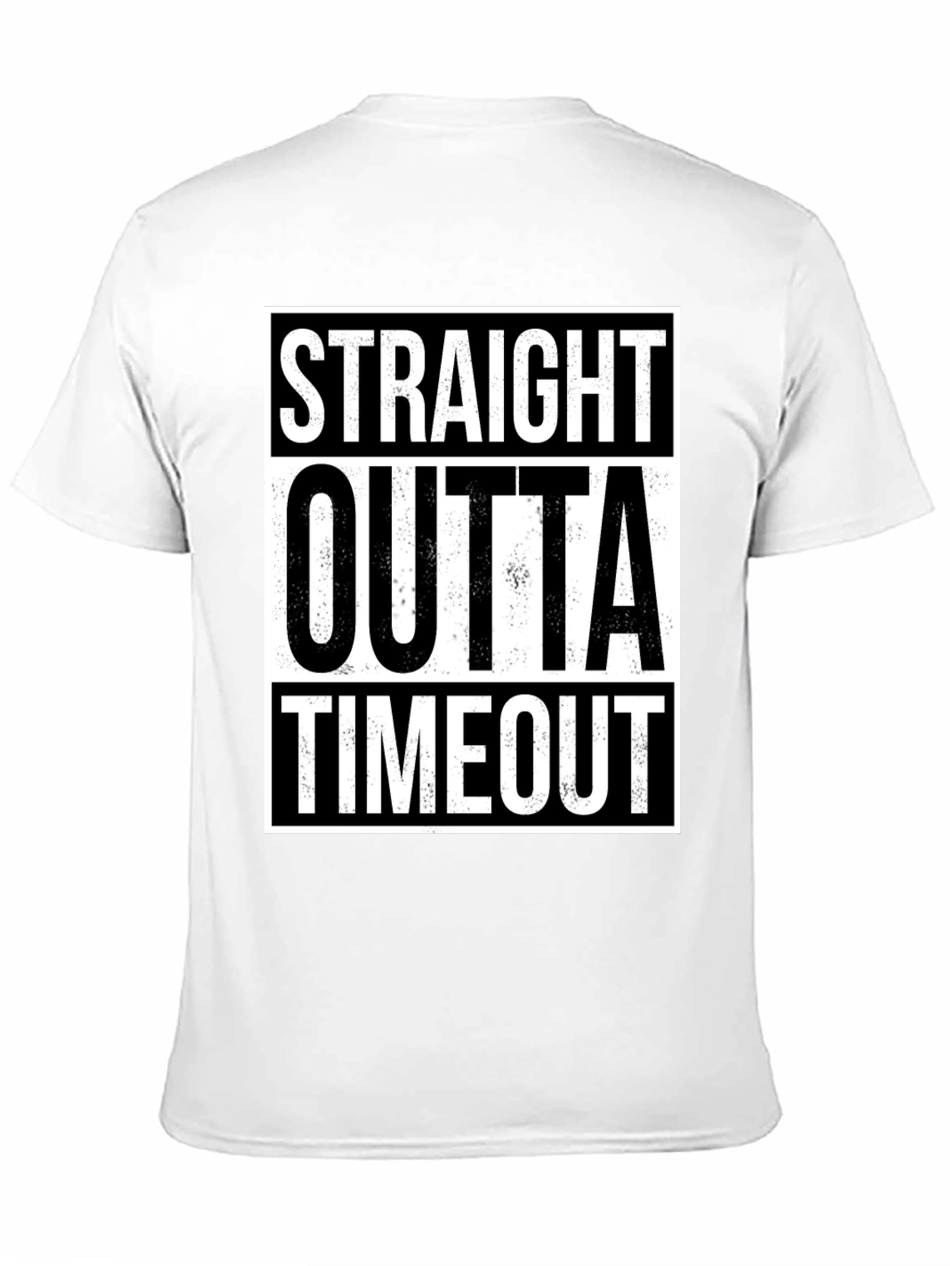 Black Straight Outta Timeout Graphic T-Shirt view 11