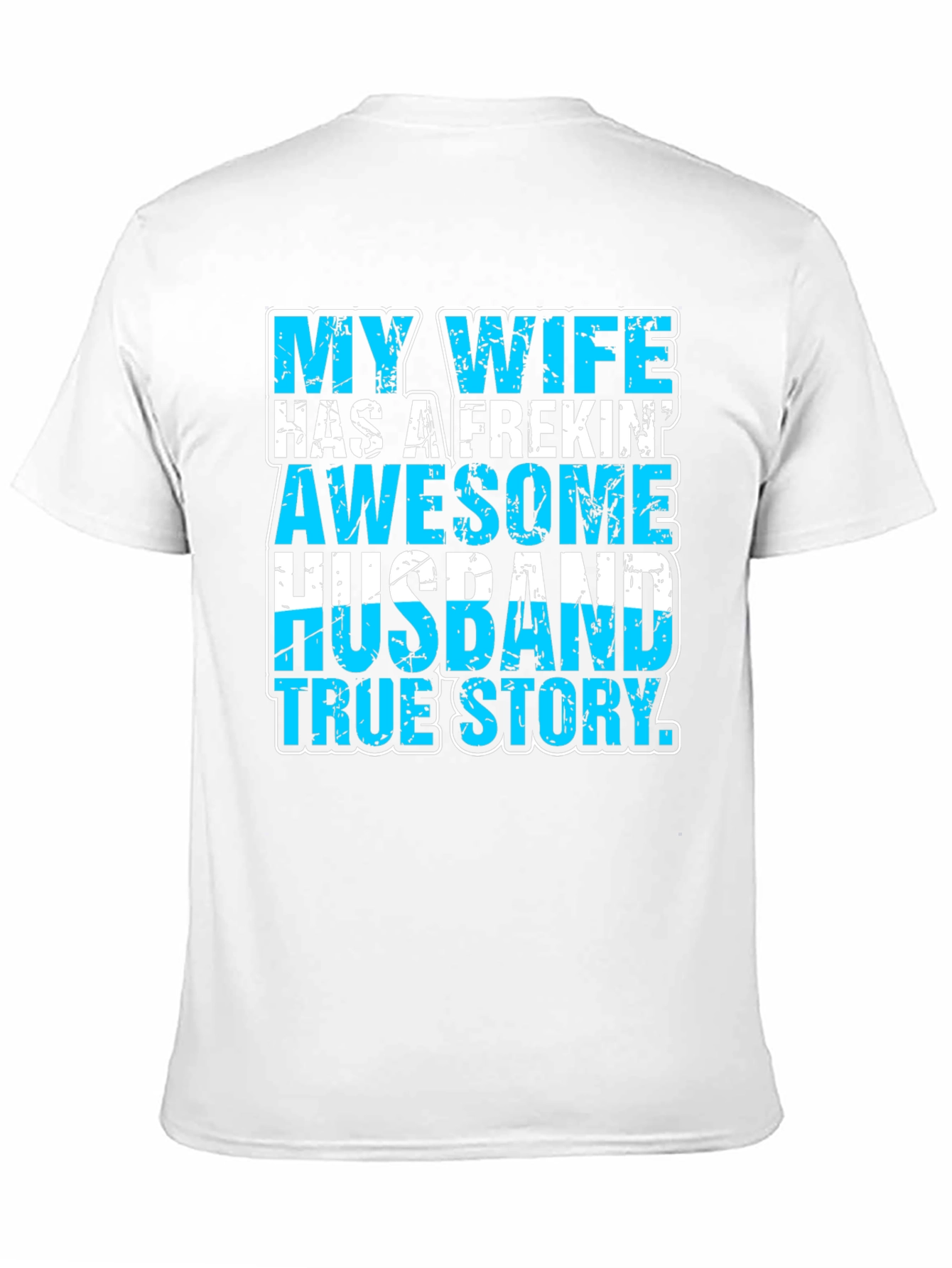 Black My Wife Awesome Husband T-Shirt Funny Graphic Tee view 11