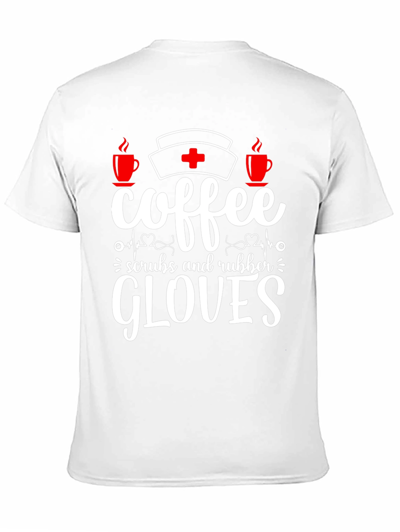 Black Coffee Scrubs Rubber Gloves T-Shirt view 11