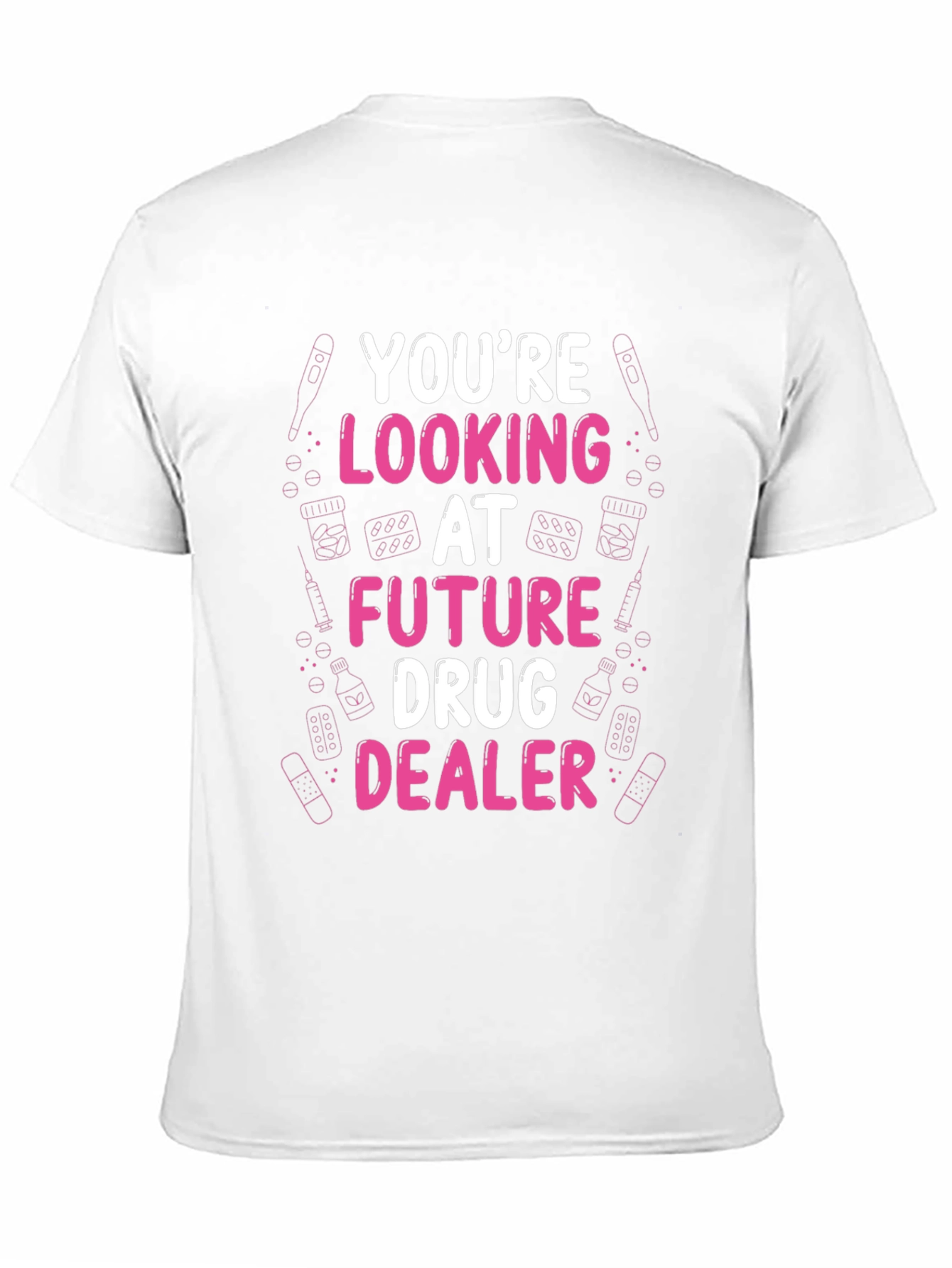 Black Future Drug Dealer Funny Graphic T-Shirt view 11