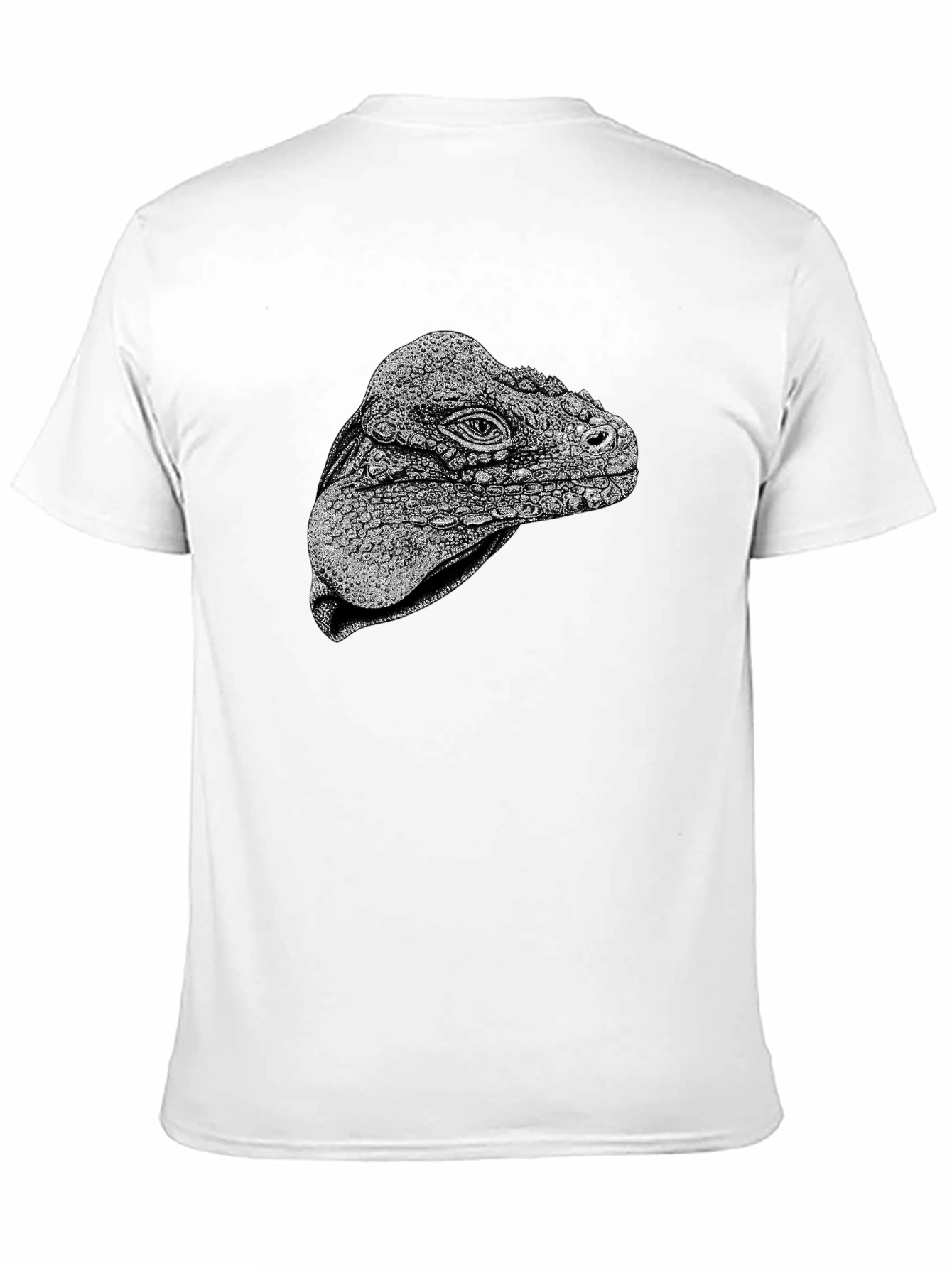 Black Iguana Head Graphic Tee - Unique Animal Print view 11