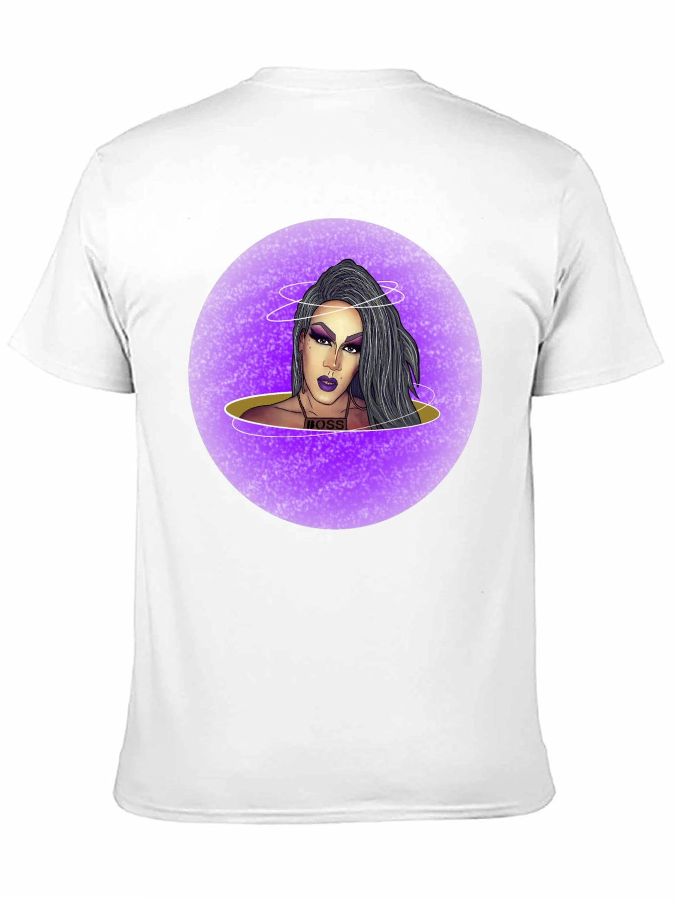 Black Drag Queen Boss T-Shirt - Black Cotton Graphic Tee view 11