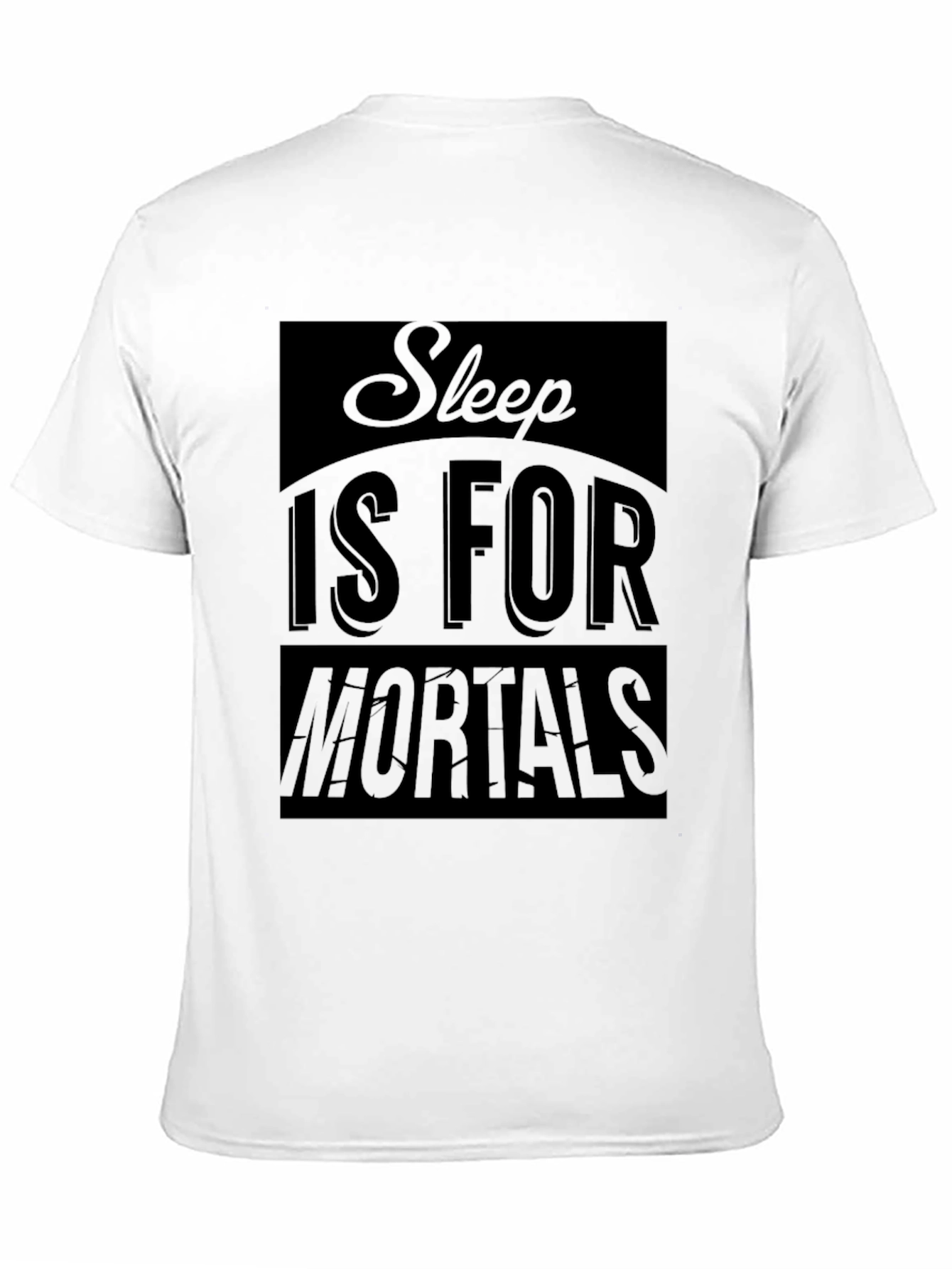 Black Sleep Is For Mortals Graphic Tee - Black view 11