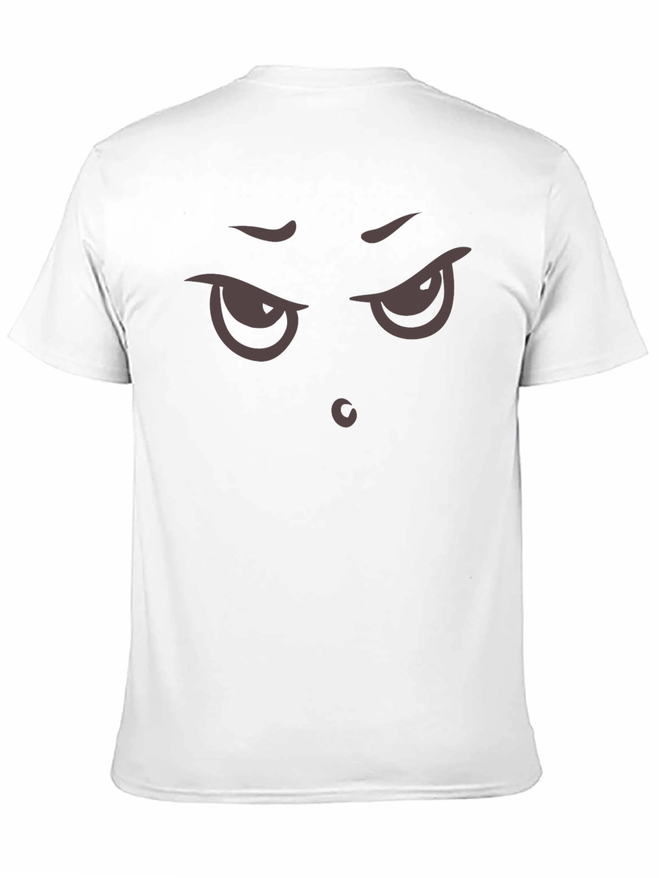 Black Grumpy Face T-Shirt - Express Your Mood! view 11