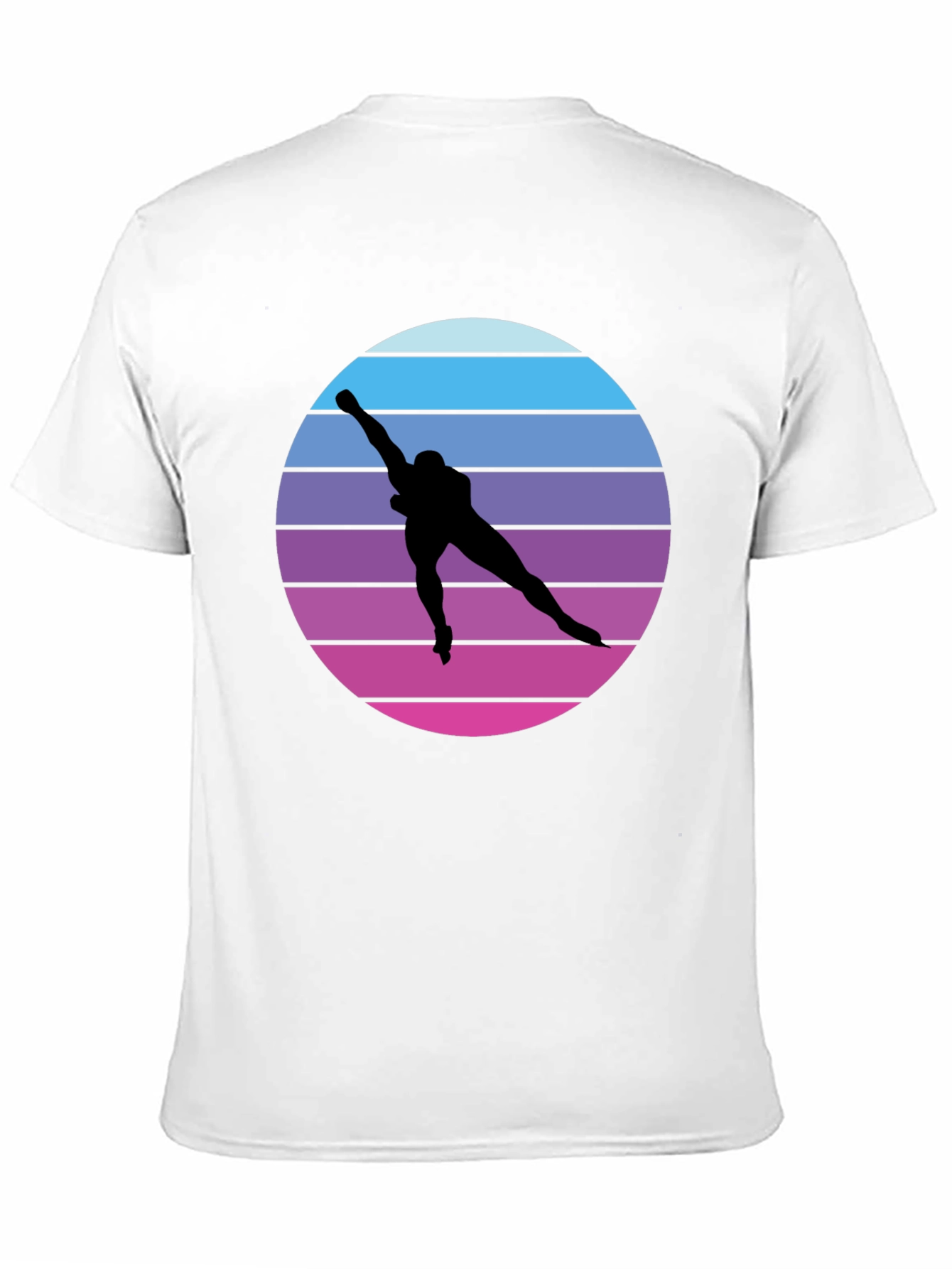Black Retro Speed Skater Graphic Tee view 11