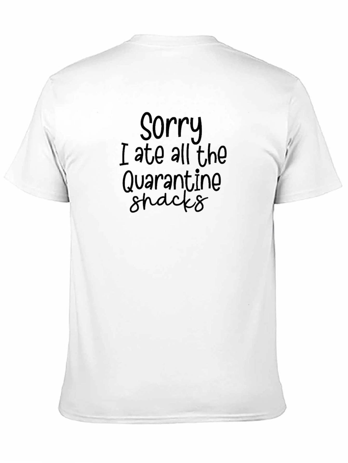 Black Quarantine Snack T-Shirt - Funny Novelty Graphic Tee view 11