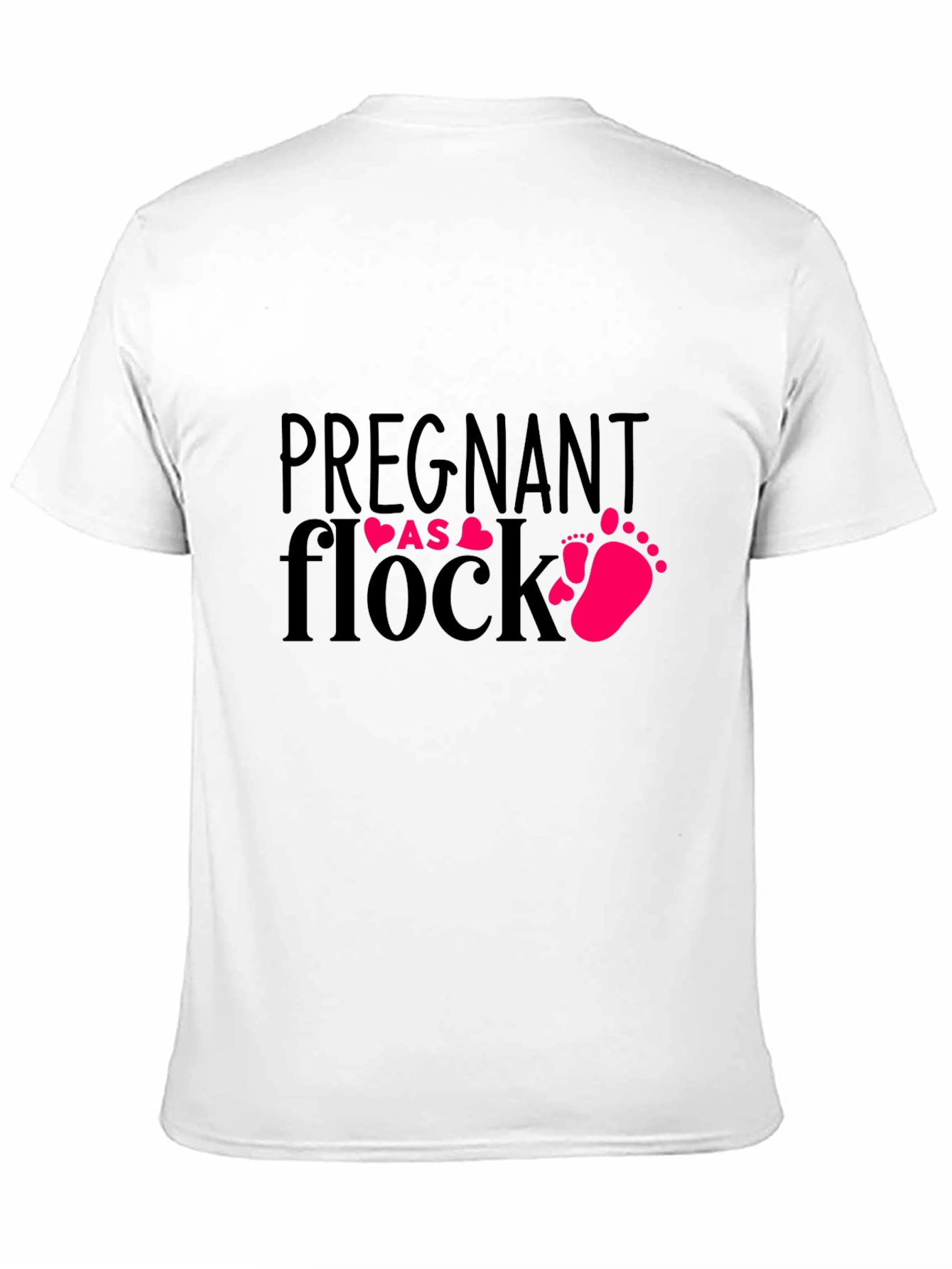Black Pregnant as Flock T-Shirt - Baby Announcement Tee view 11