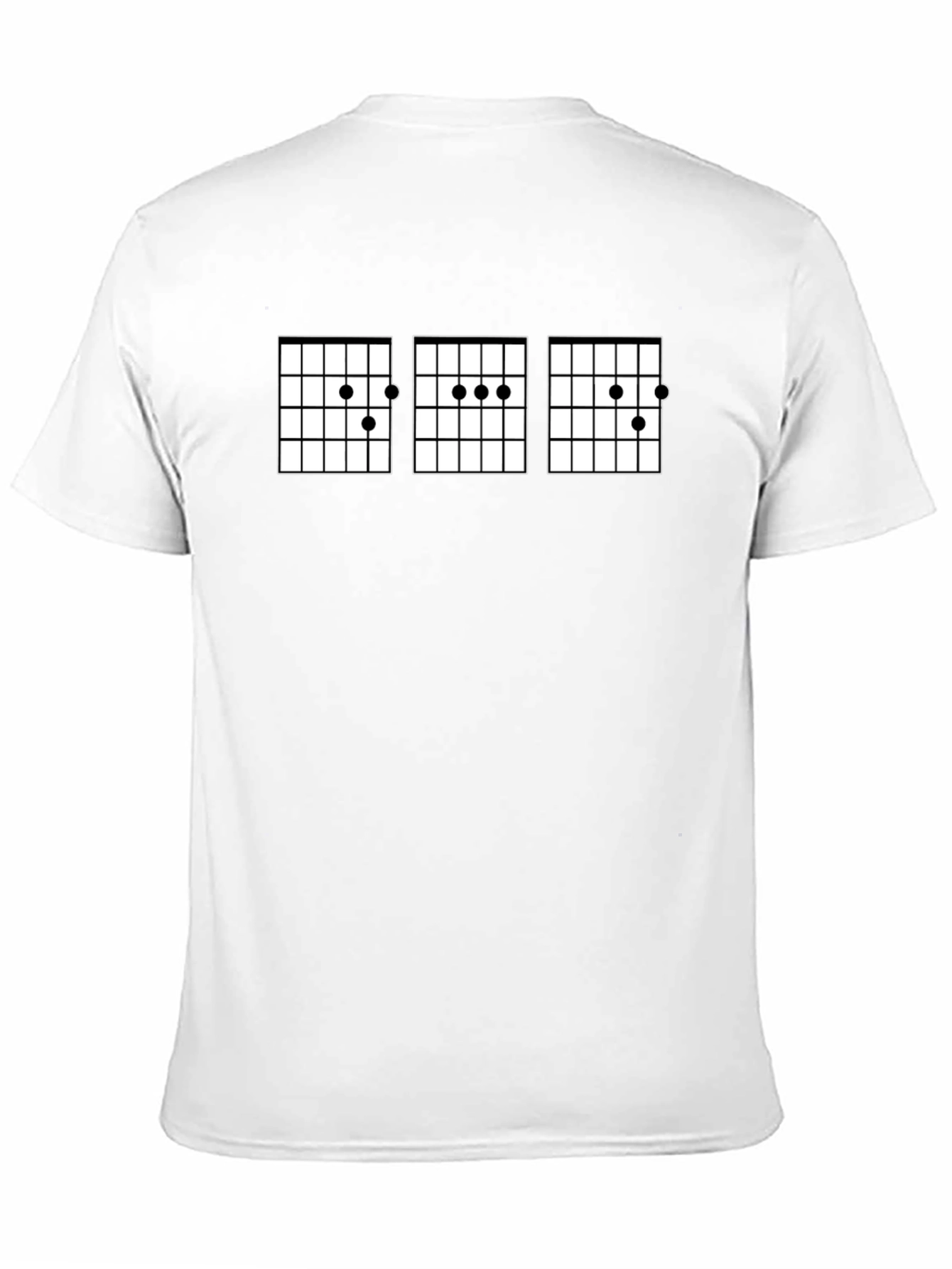 Black Guitar Chord Chart T-Shirt view 11