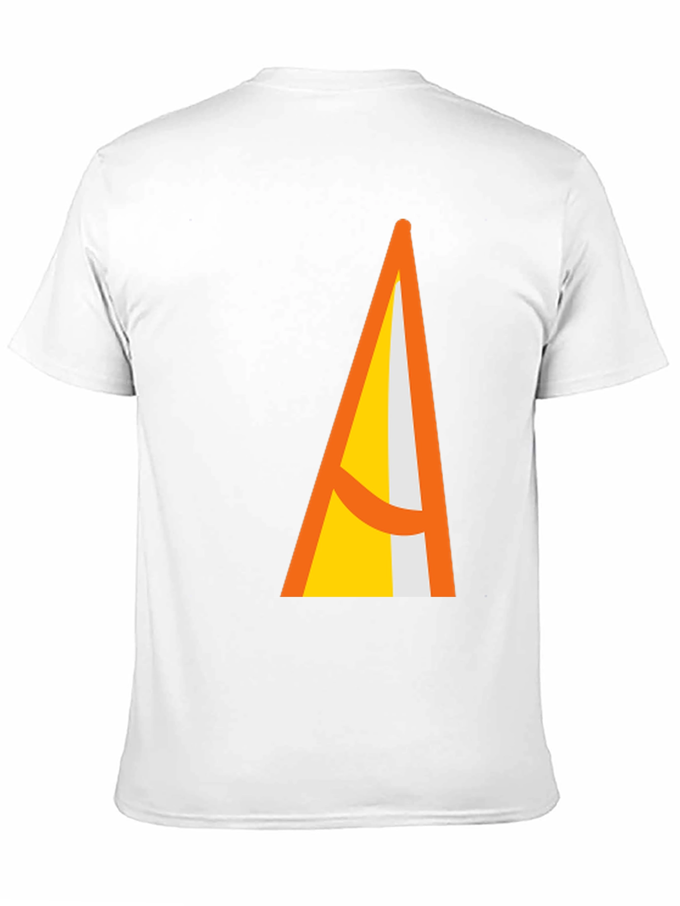 Black Geometric Triangle Graphic Black T-Shirt view 11