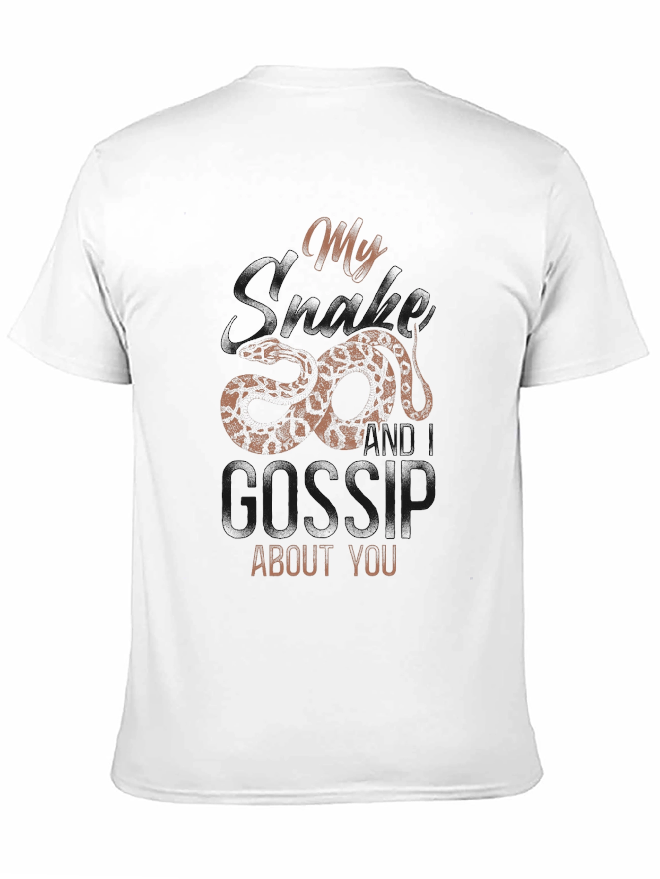Black Snarky Snake Gossip Tee view 11