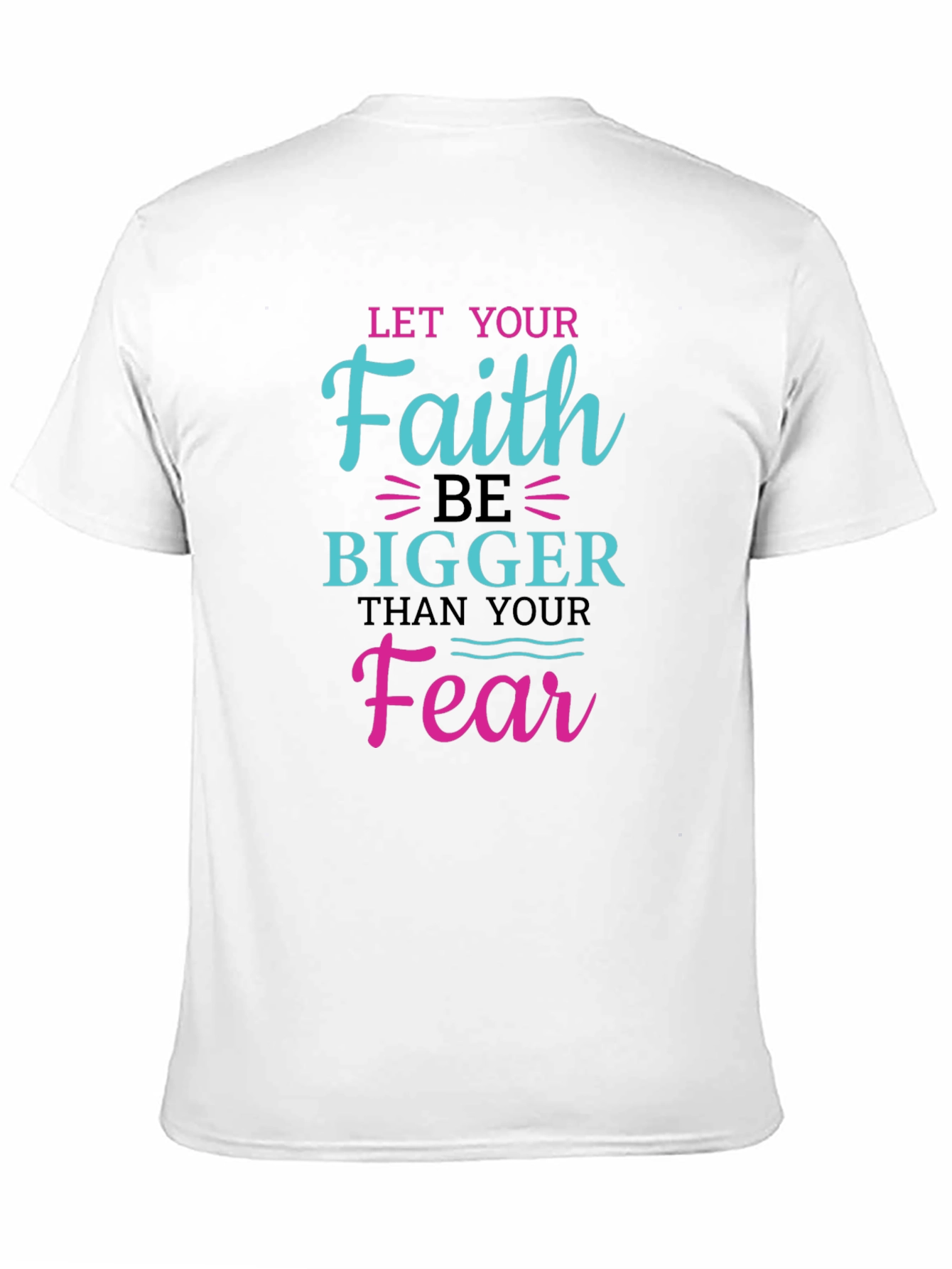 Black Faith Over Fear Graphic Tee - Inspiring Christian Shirt view 11