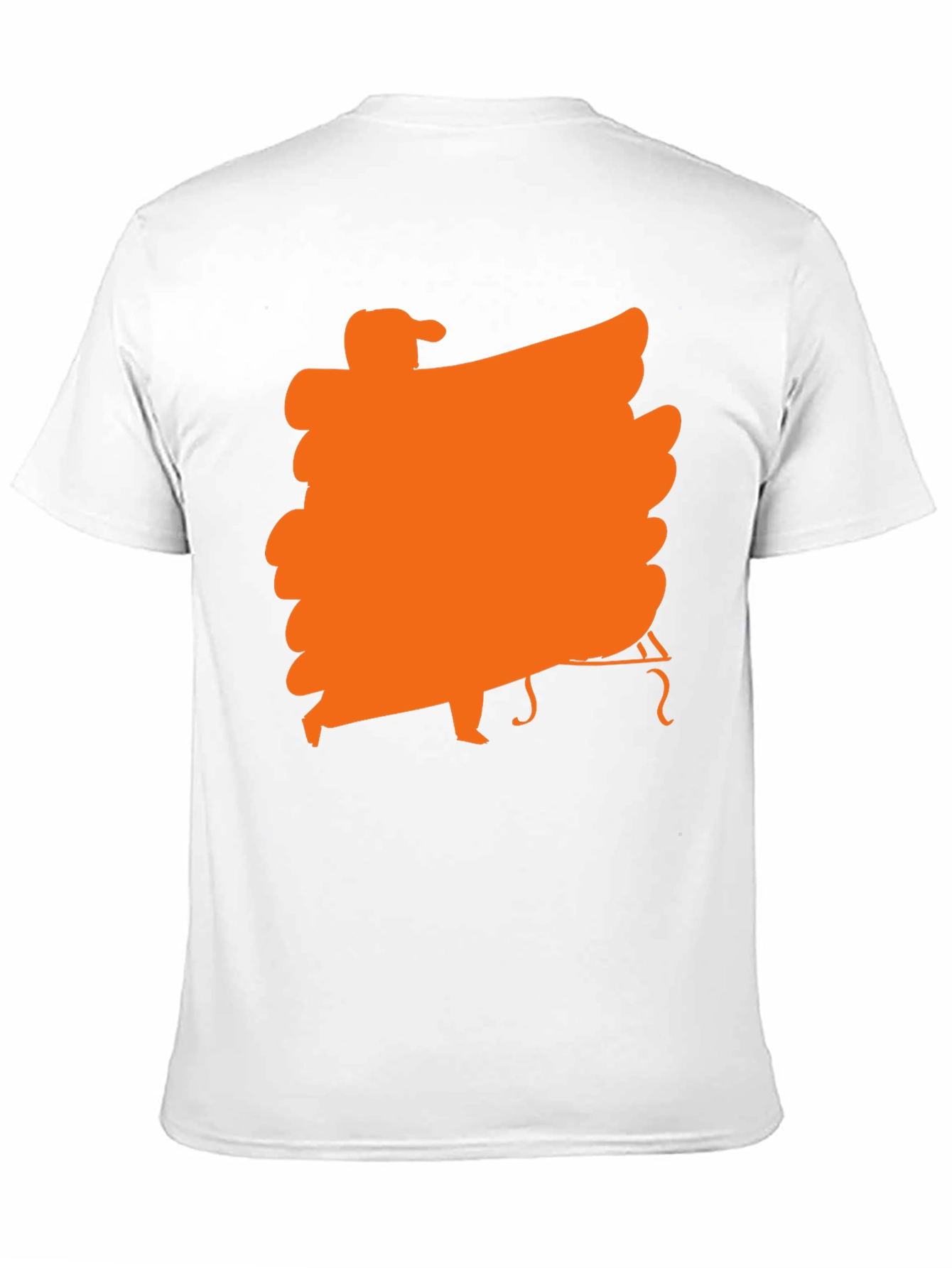 Black Black T-Shirt with Orange Musician Graphic view 11