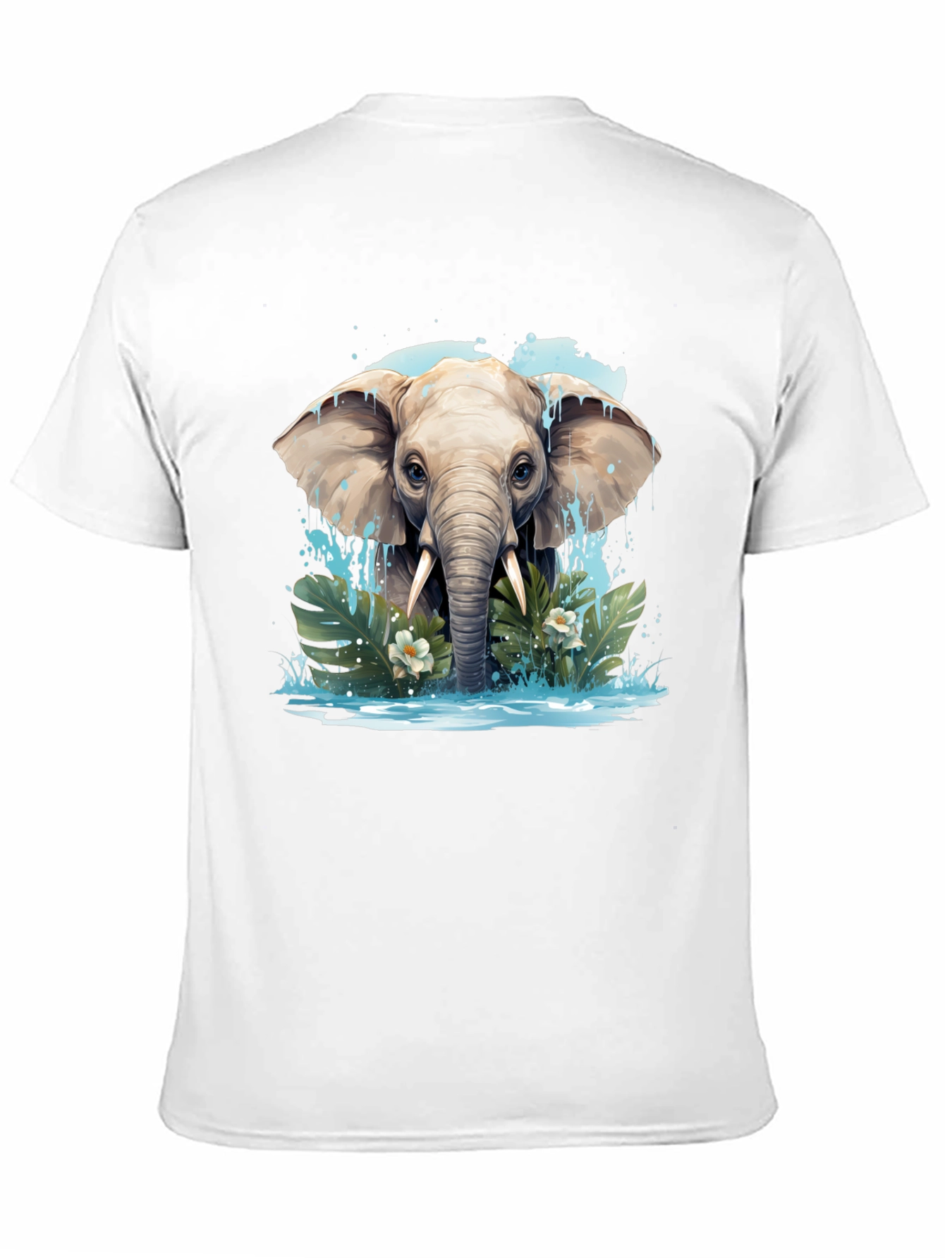 Black Elephant Graphic Tee - Black, Nature Inspired Design view 11
