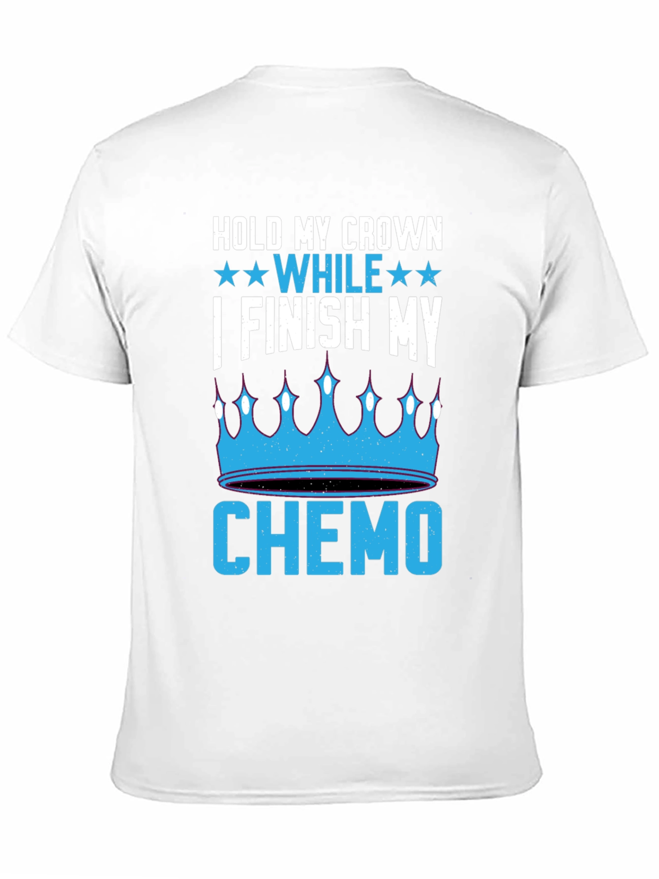 Black Hold My Crown While I Finish My Chemo T-Shirt view 11