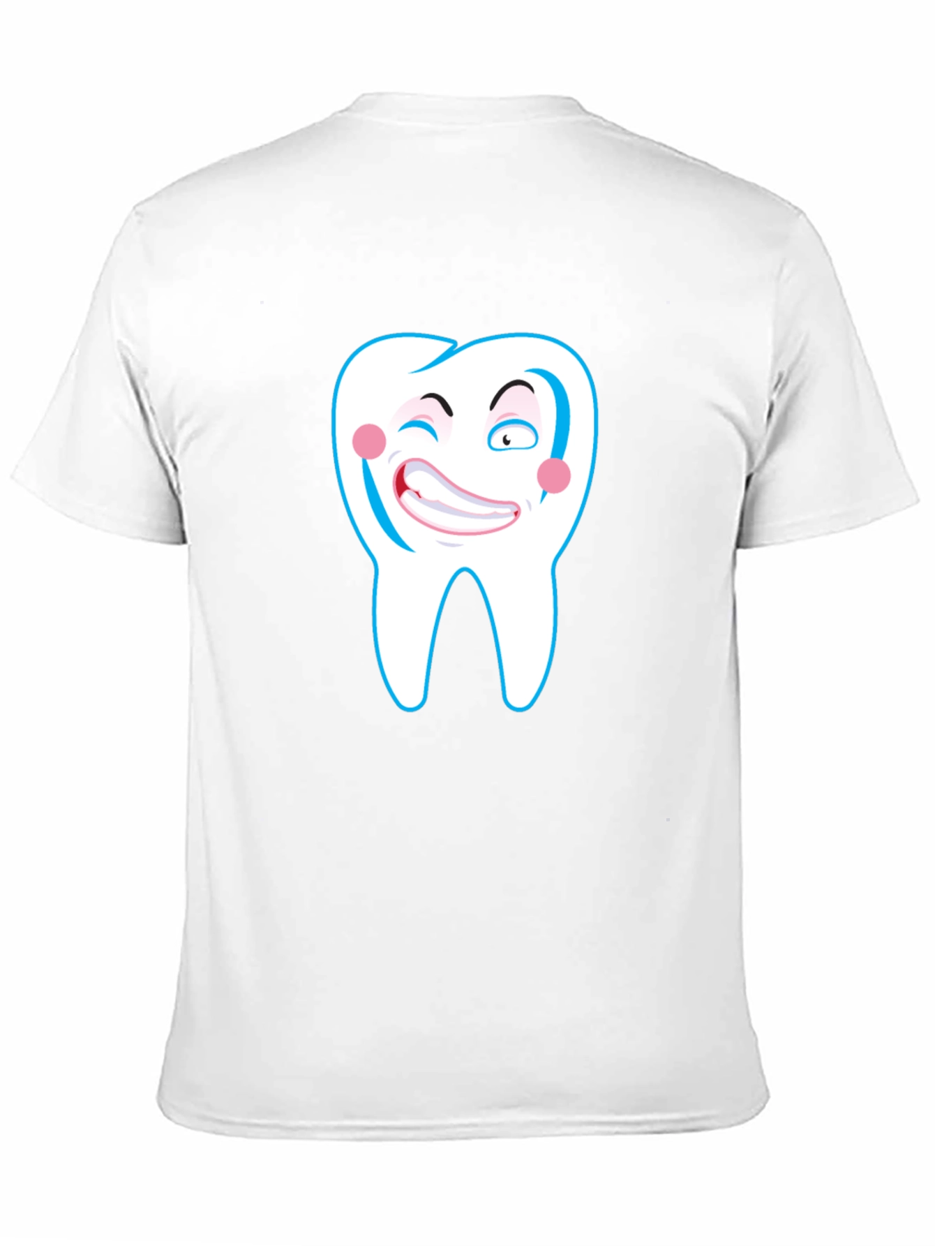 Funny Tooth Graphic Black T-Shirt - 11