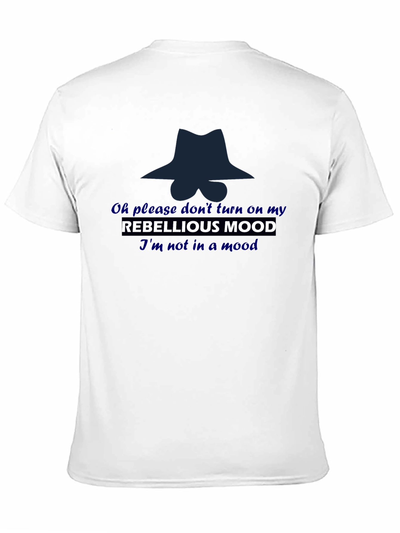 Black Rebellious Mood T-Shirt: Stylish and Fun! view 11