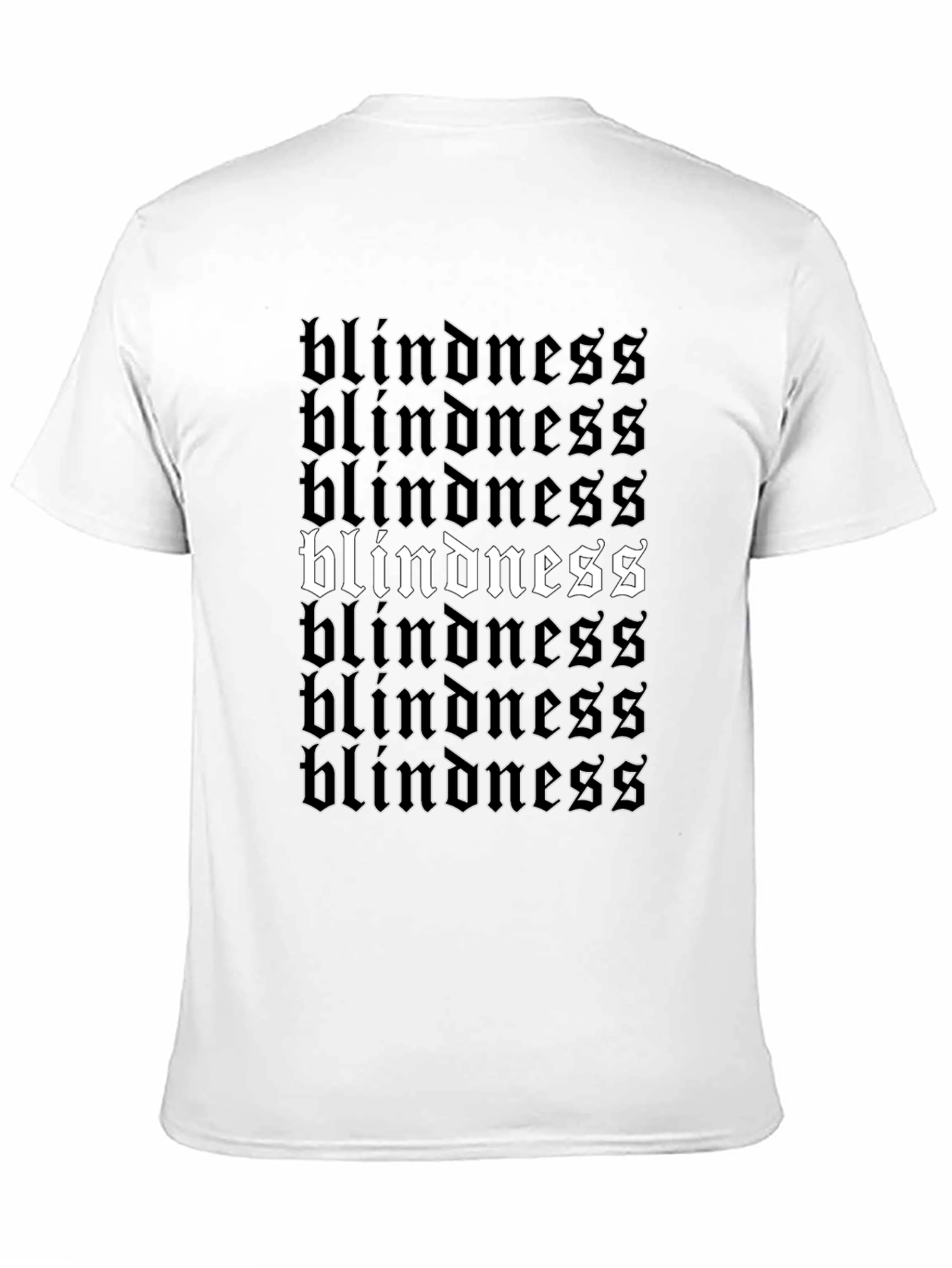 Black Blindness Graphic Tee - Statement T-Shirt view 11