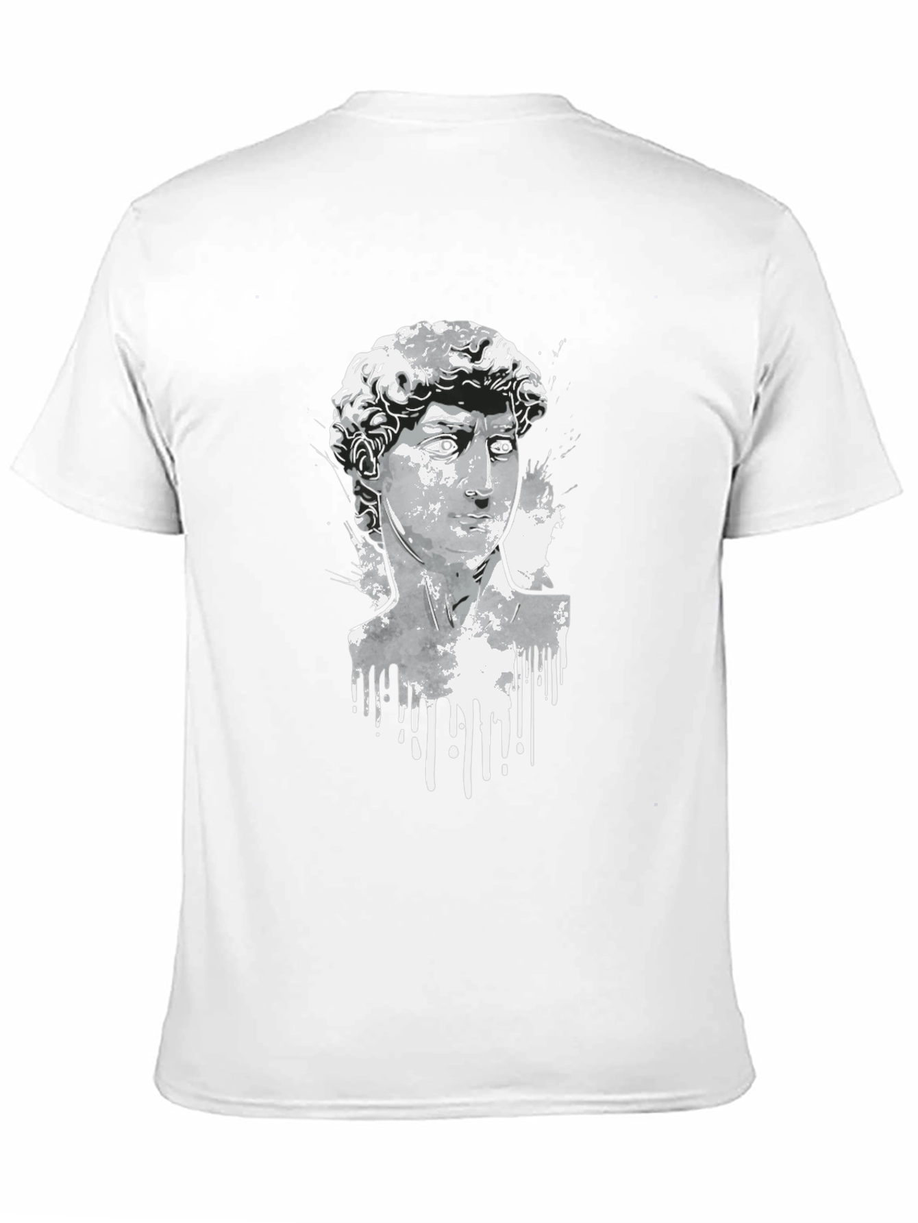 Black David Statue Graphic Tee - Modern Art Shirt view 11