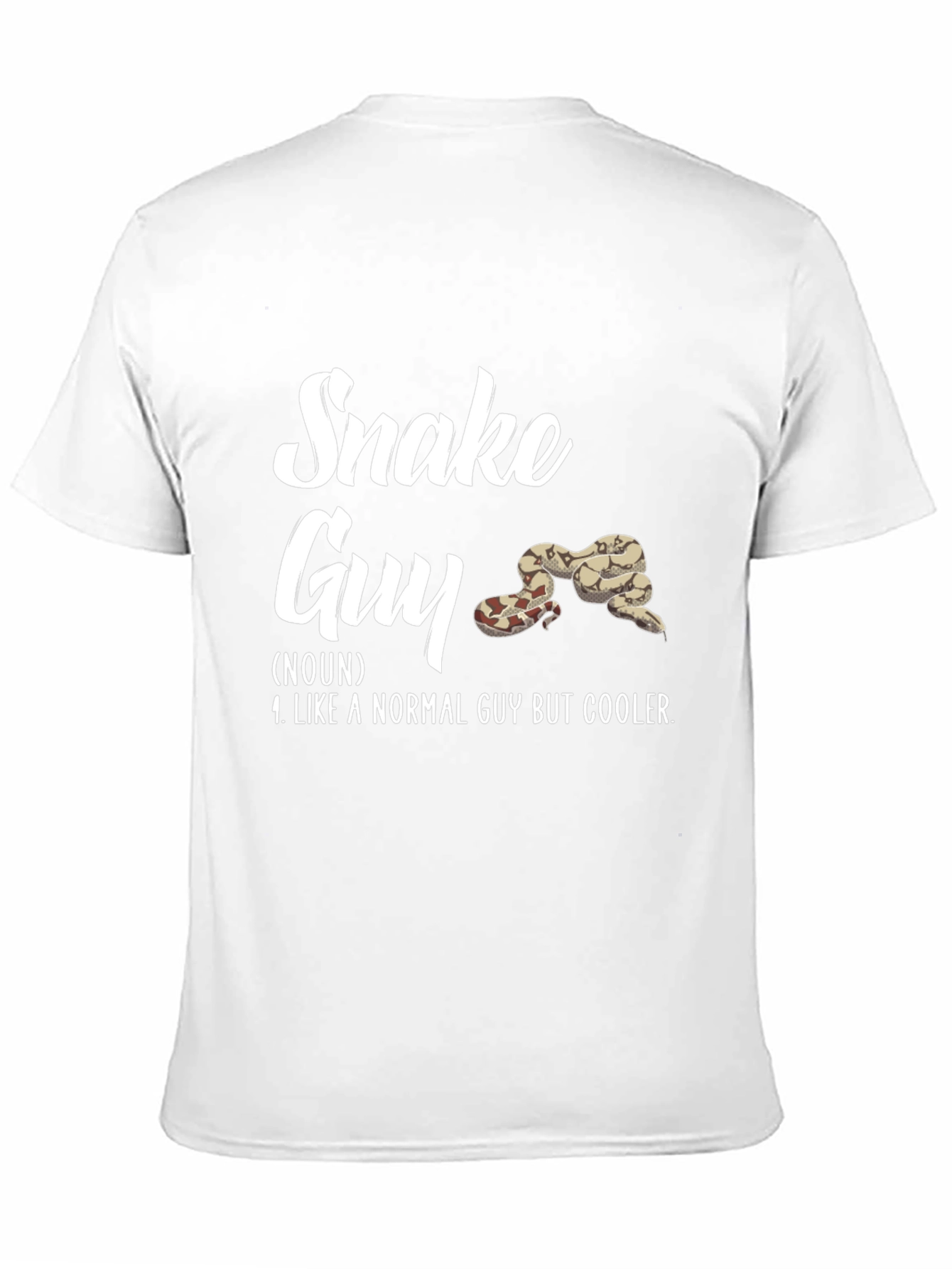 Black Snake Guy Definition T-Shirt - Cool Reptile Lover Tee view 11