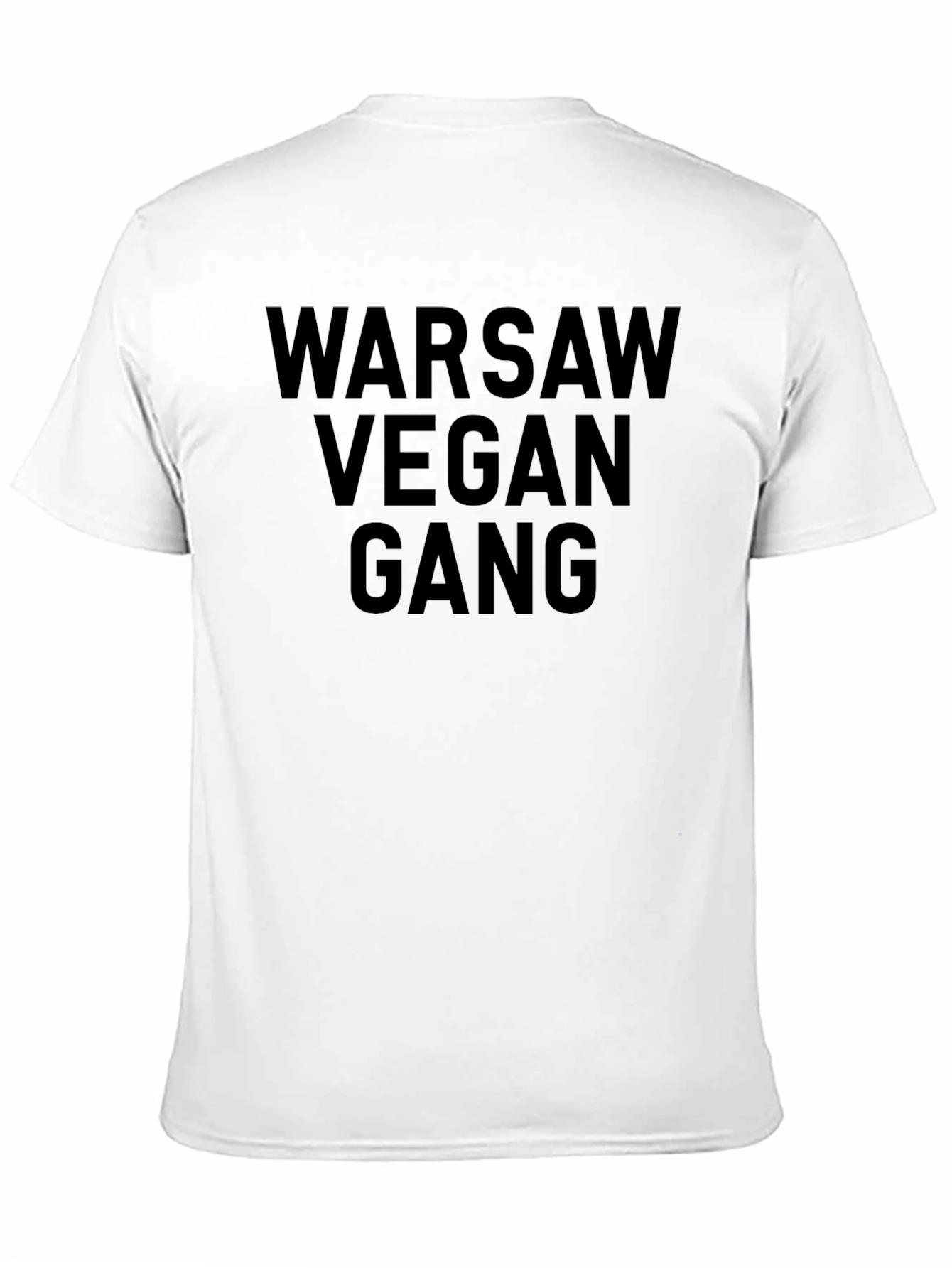 Black Warsaw Vegan Gang T-Shirt - Bold Statement Tee view 11