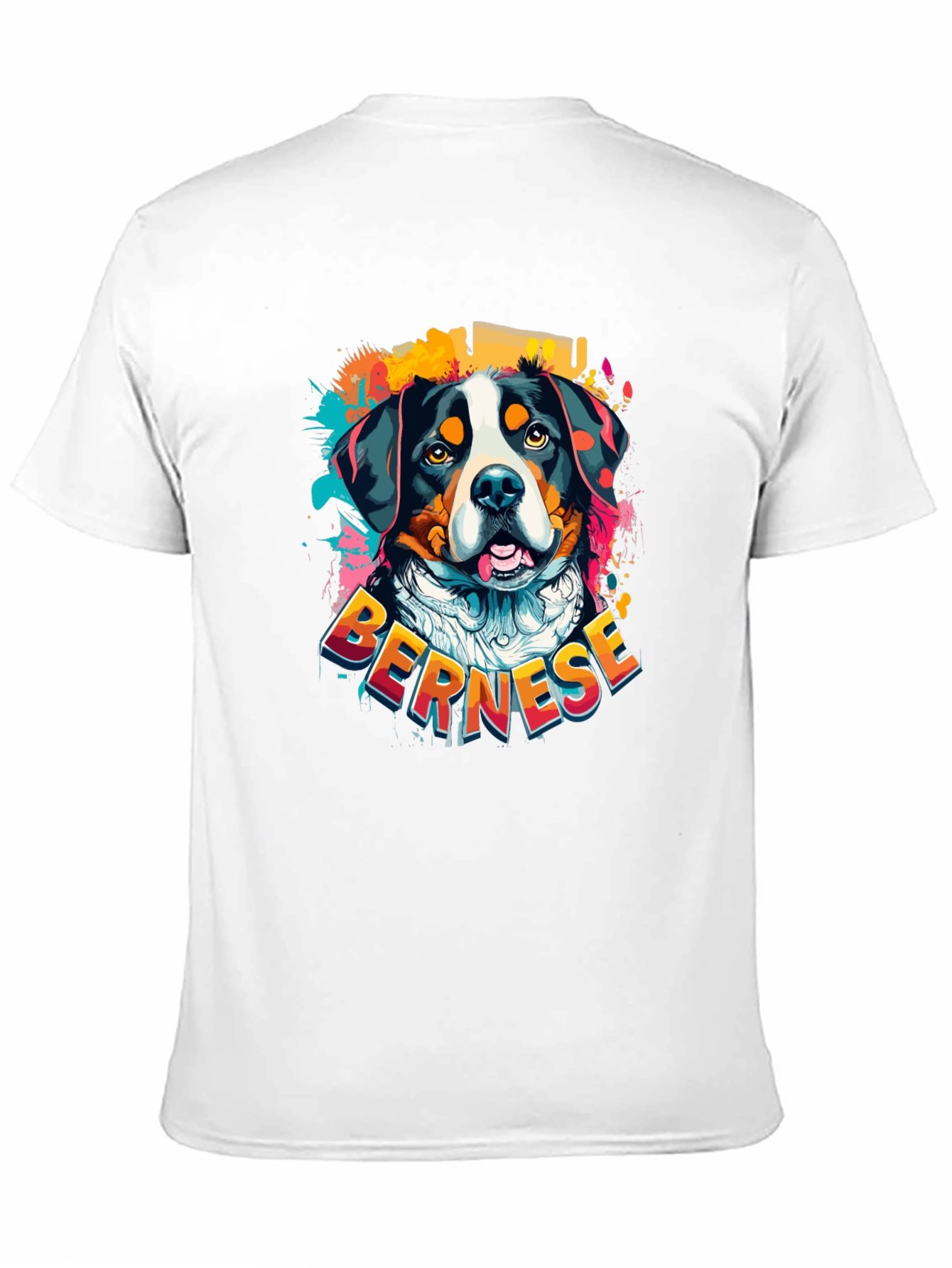Black Bernese Mountain Dog Graphic T-Shirt view 11