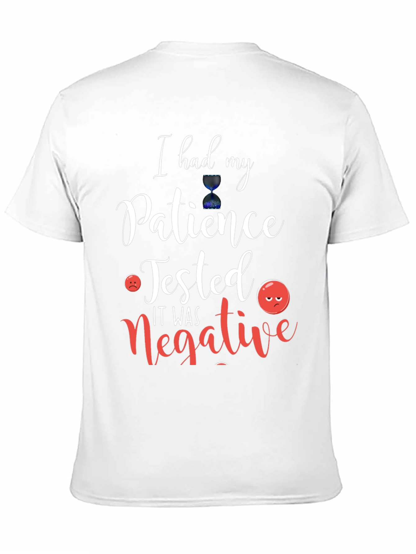 Black Humorous 'Patience Tested' Graphic Tee view 11