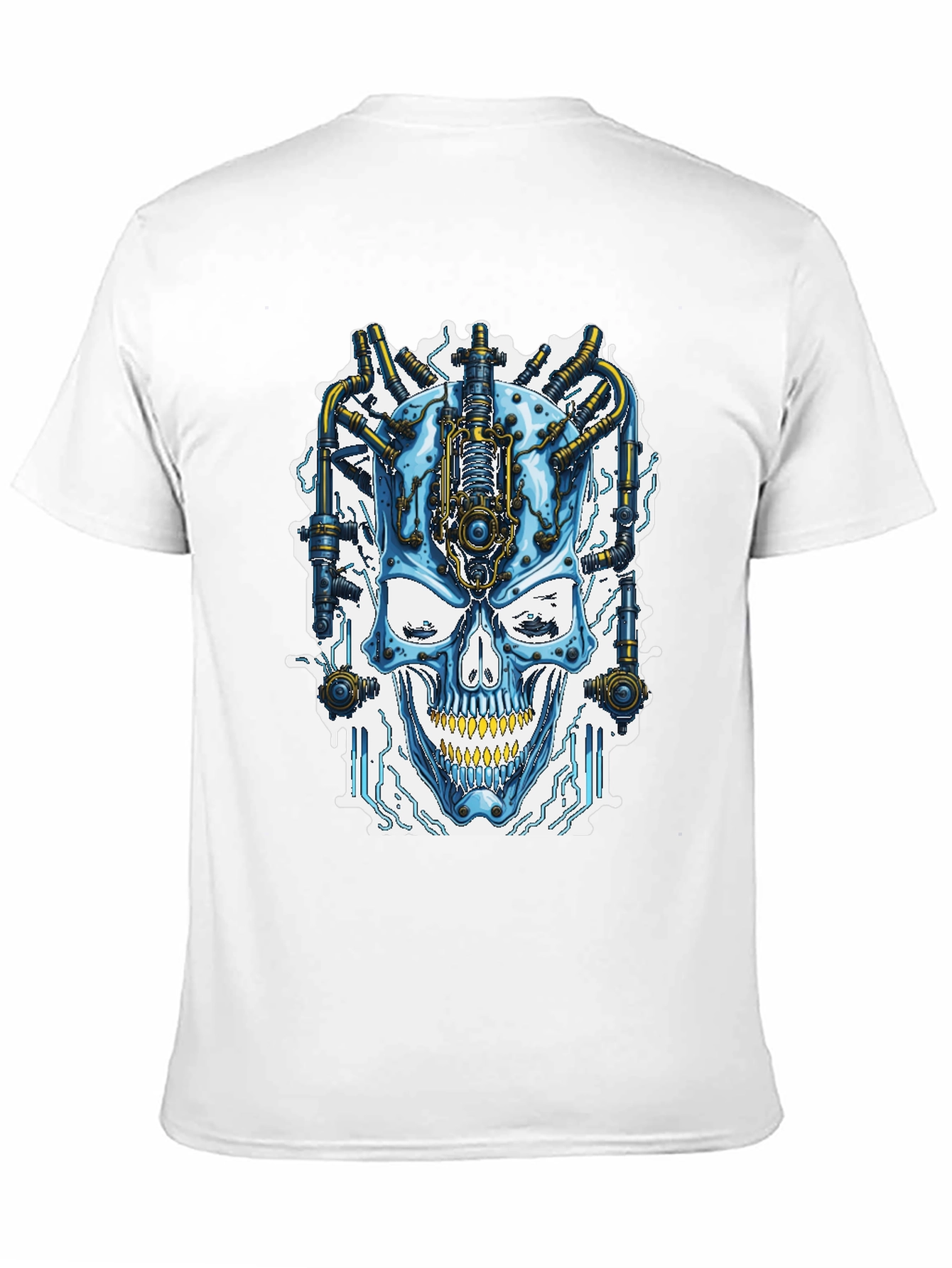 Cyberpunk Skull T-Shirt - Futuristic Style - 11