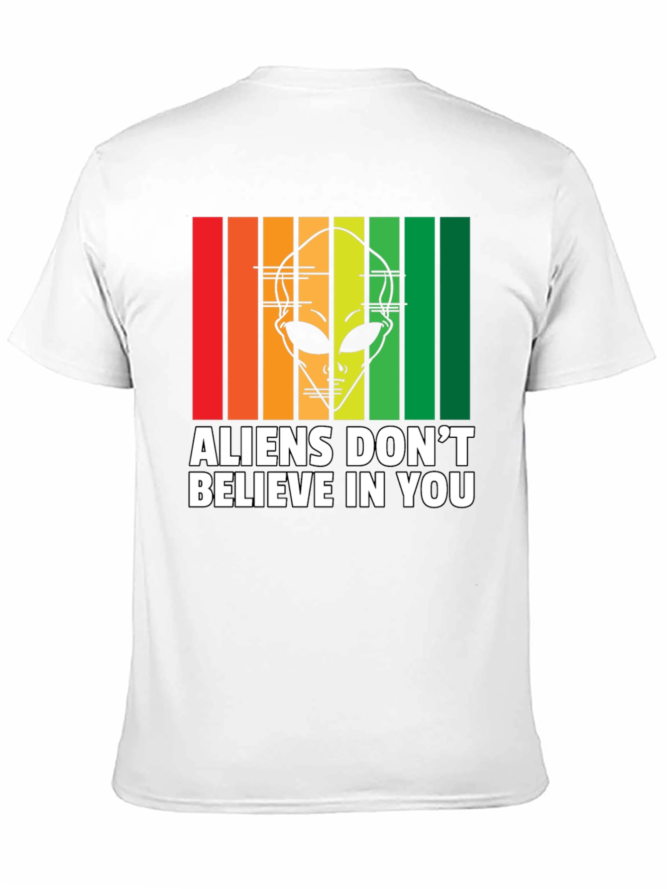 Black Aliens Don't Believe in You T-Shirt view 11