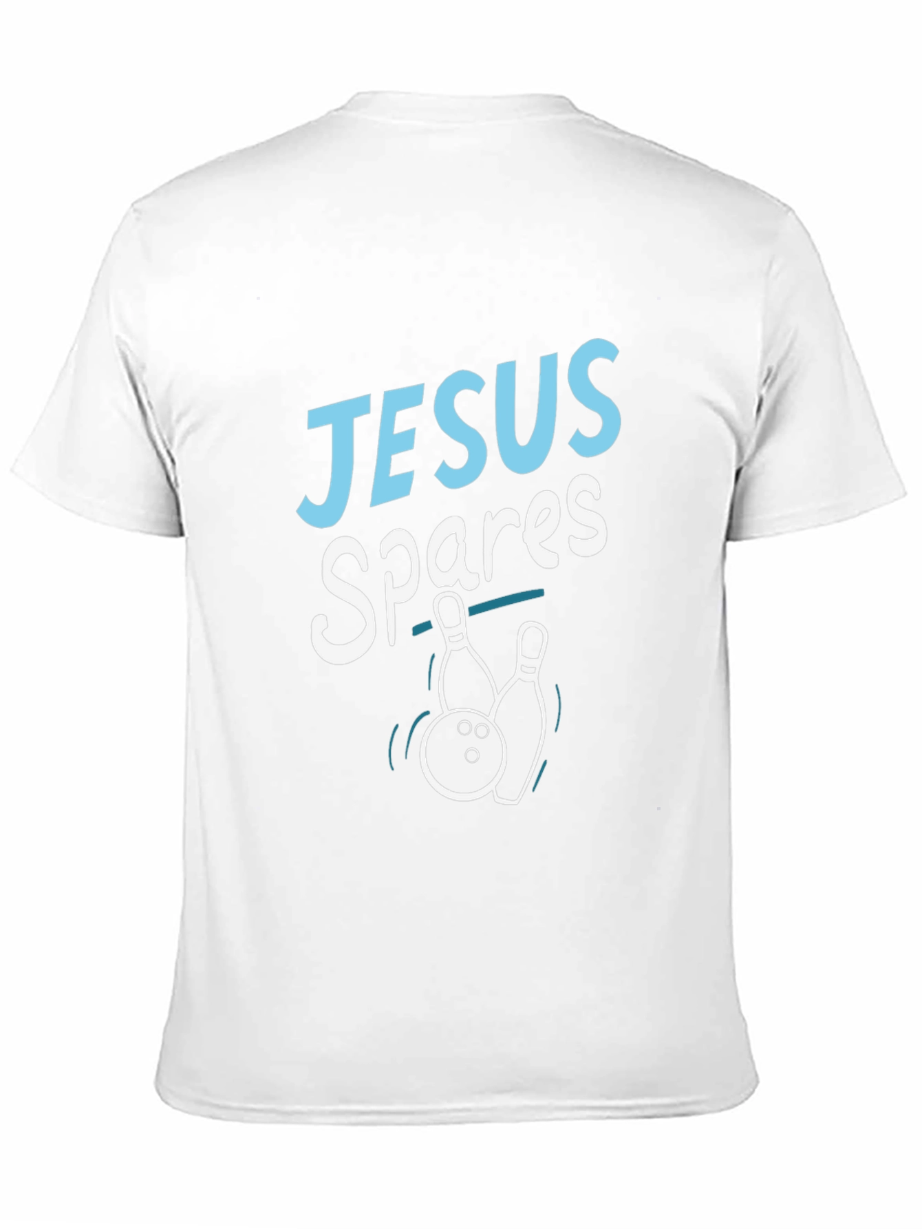 Black Jesus Spares Bowling T-Shirt - Religious Humor Tee view 11