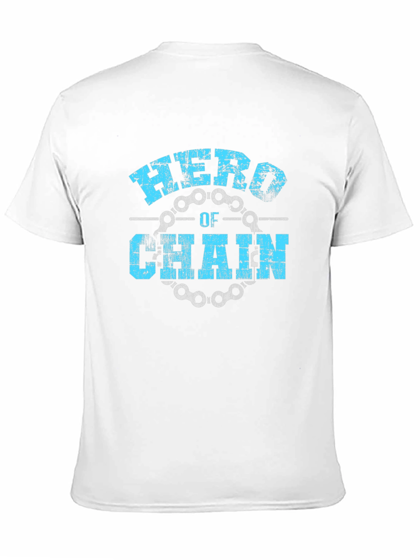Black Hero of Chain T-Shirt - Black Bicycle Cycling Tee view 11