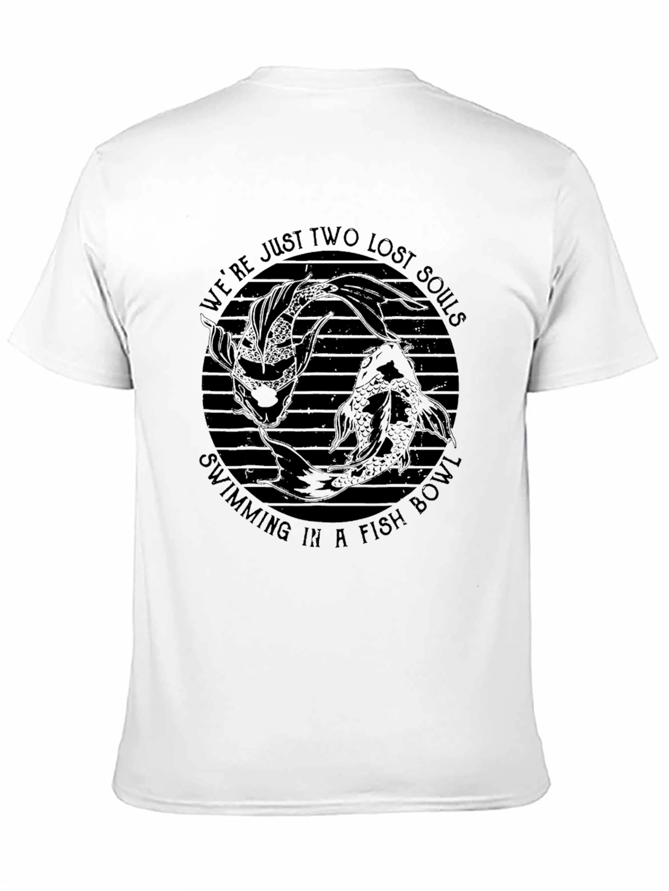 Black Lost Souls Fish Bowl Graphic T-Shirt - Black view 11