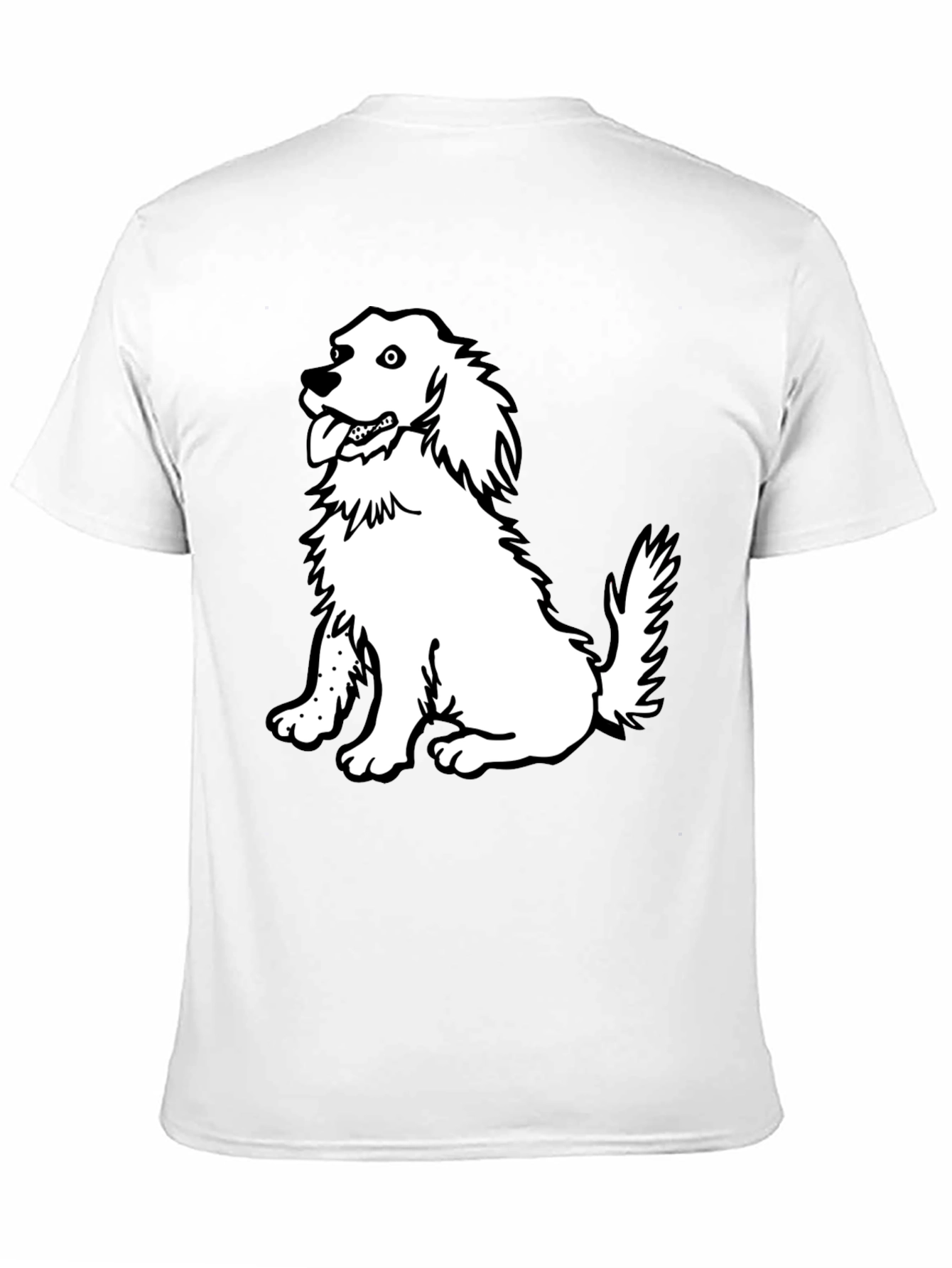 Black Dog Graphic Tee - Black Cotton Casual Shirt view 11