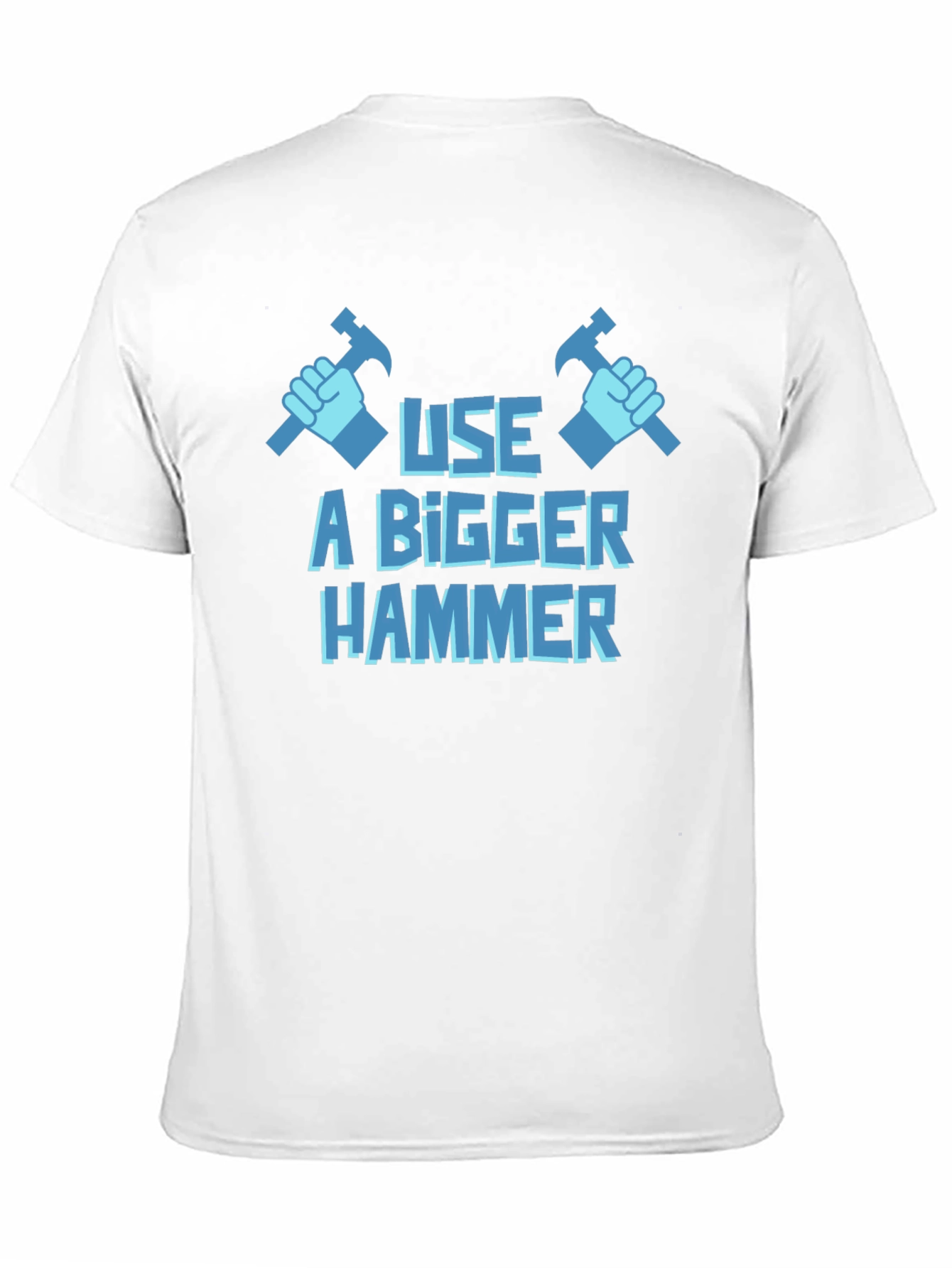 Black Use A Bigger Hammer T-Shirt - Novelty Construction Tee view 11