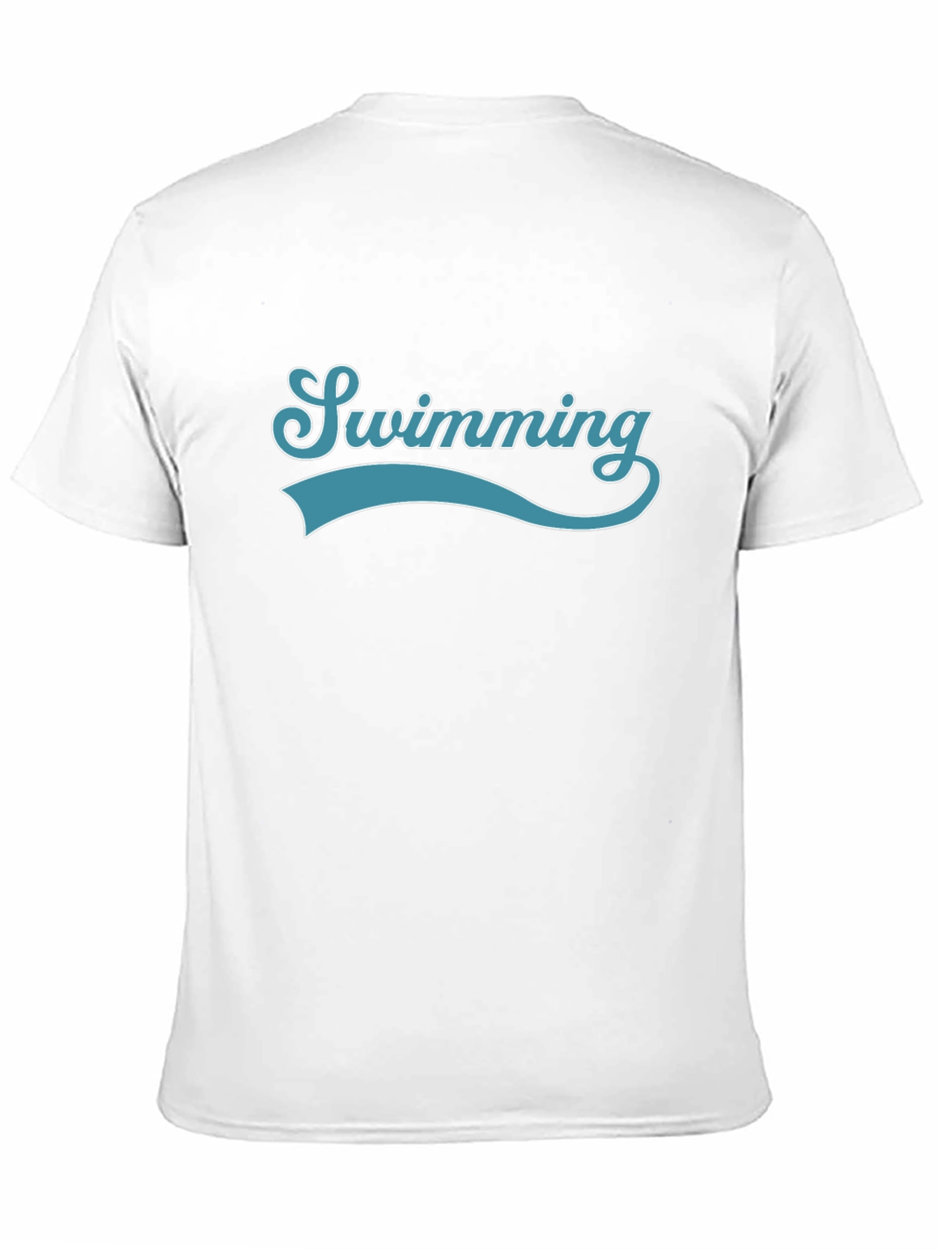 Black Swimming Graphic Print Crew Neck T-Shirt view 11