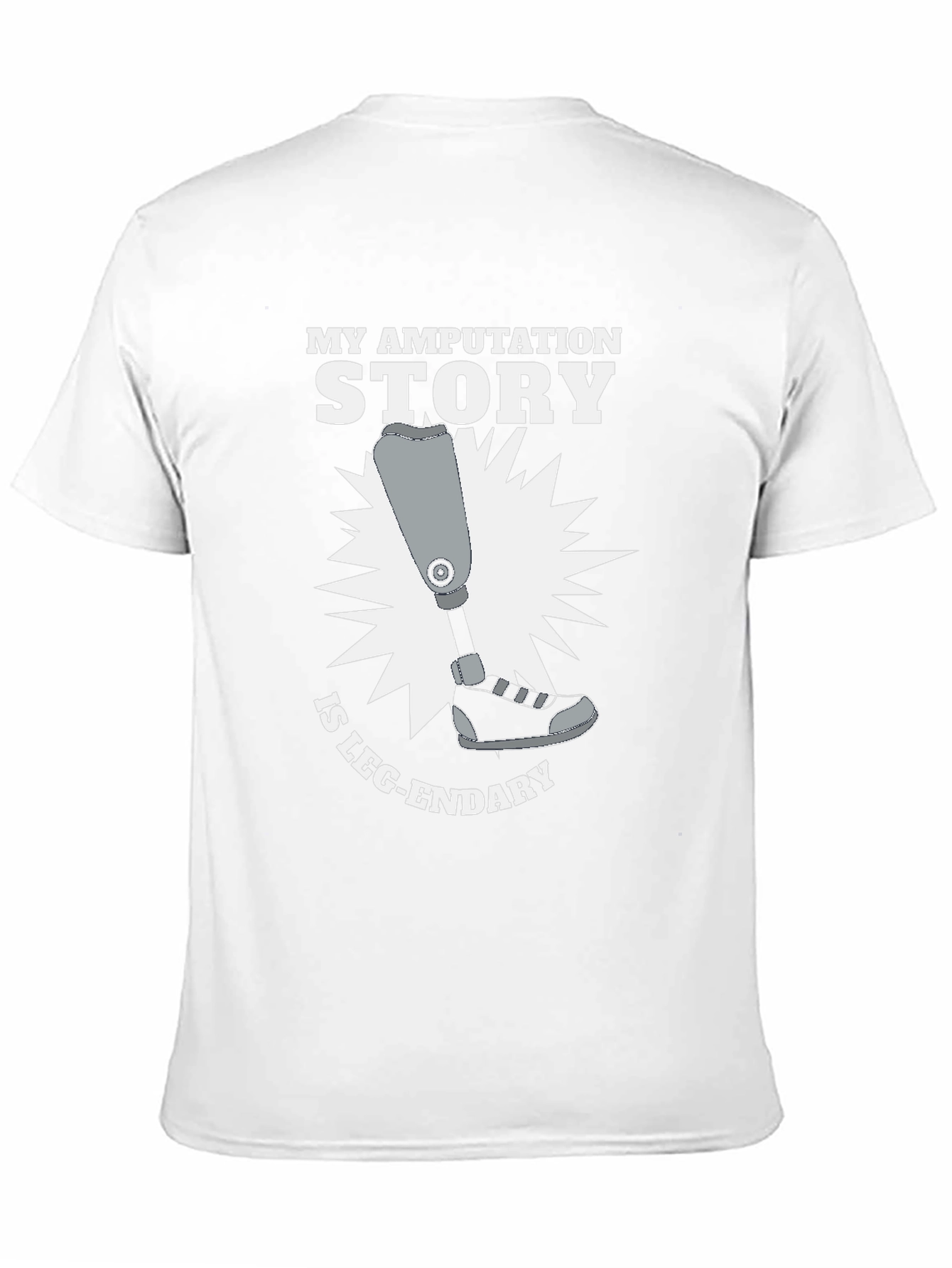Black My Amputation Story T-Shirt - Leg-endary Humor Tee view 11