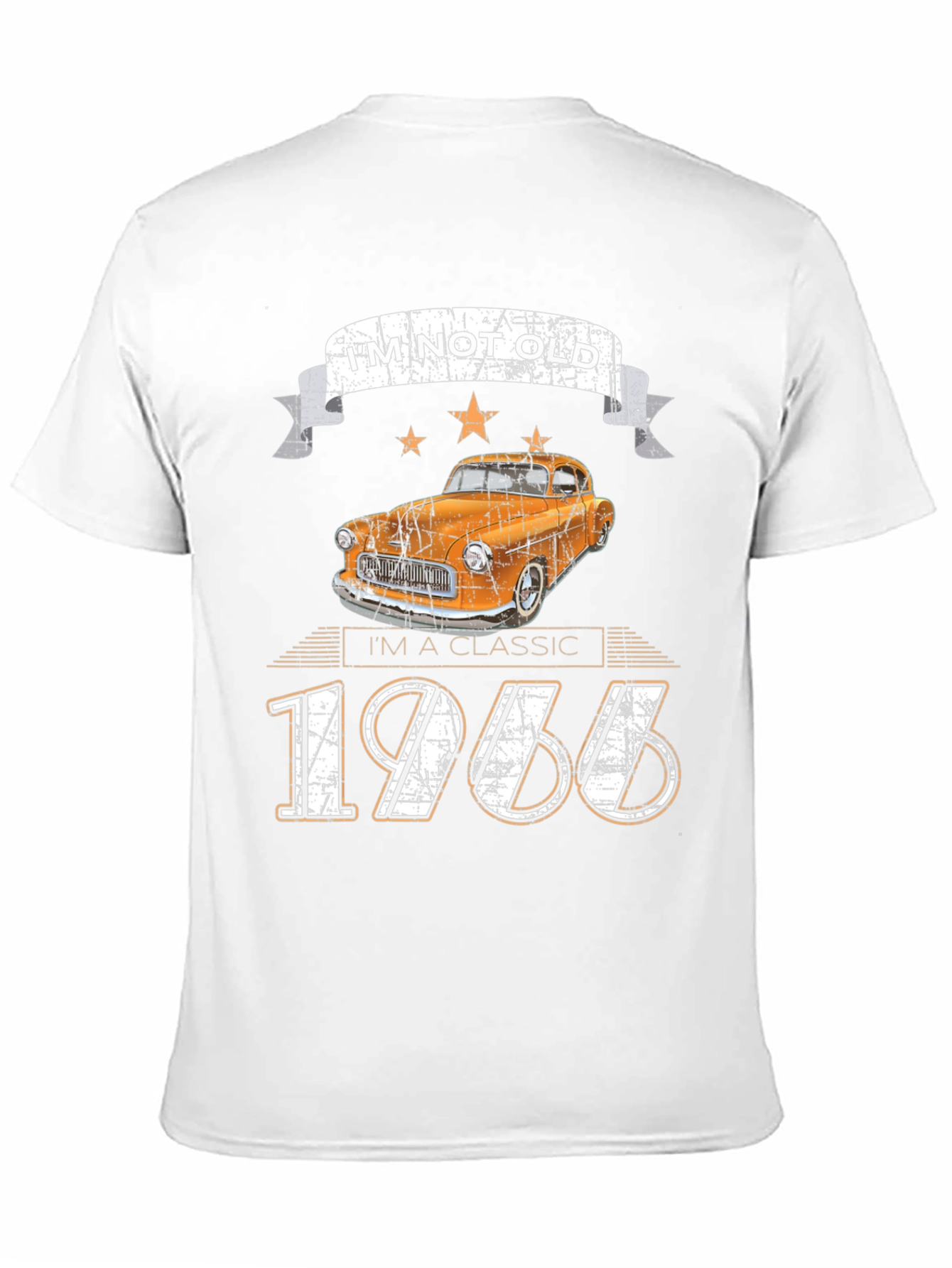 Black Classic 1966 Car T-Shirt view 11