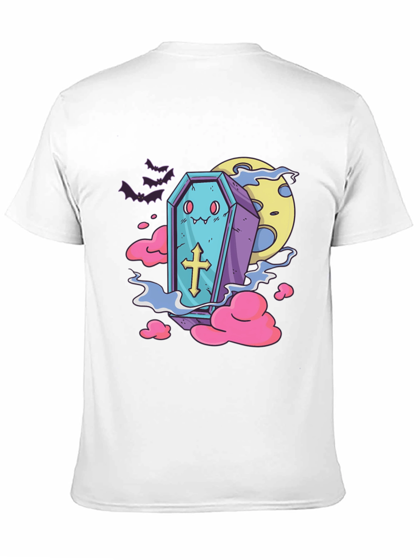 Black Kawaii Coffin T-Shirt - Cute Gothic Style view 11