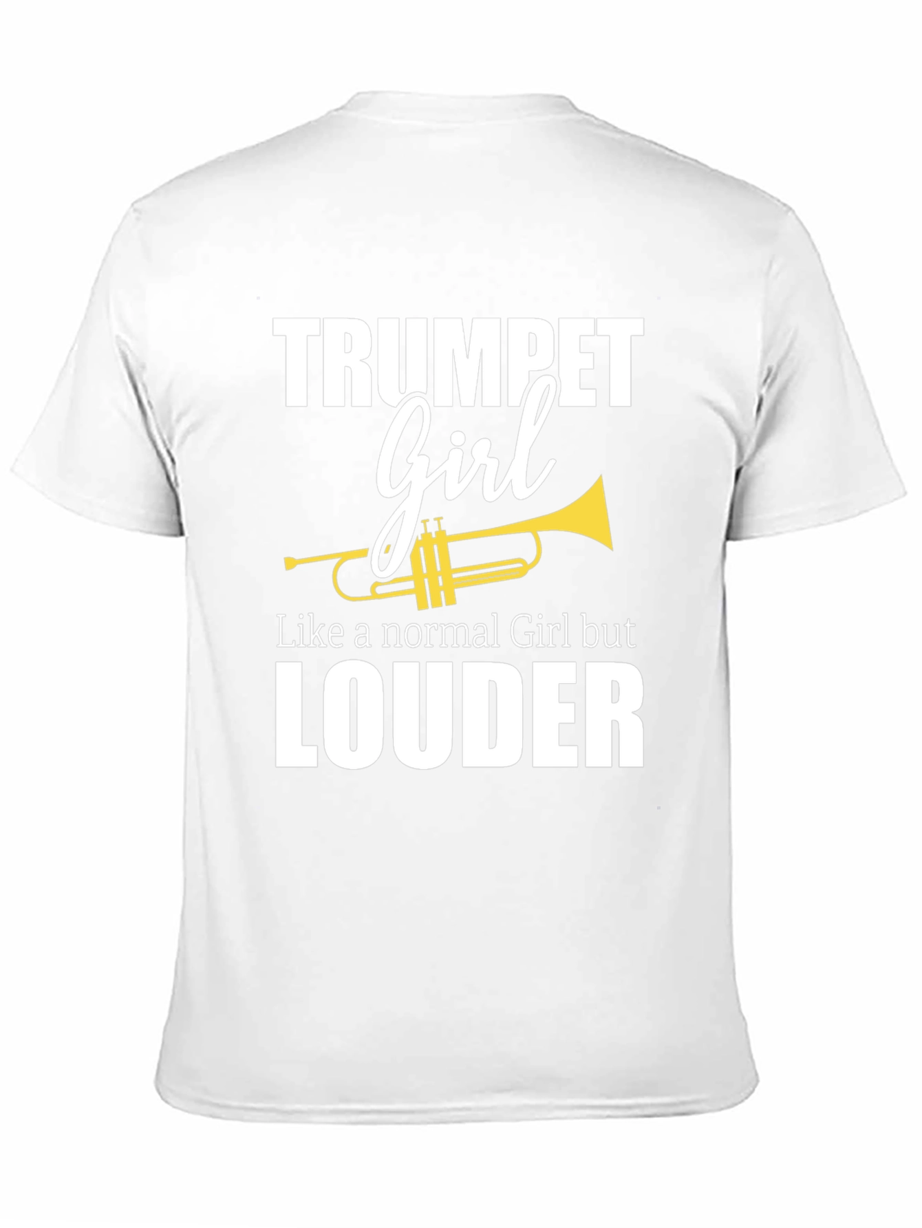 Black Trumpet Girl T-Shirt - Loud & Proud Musician Tee view 11
