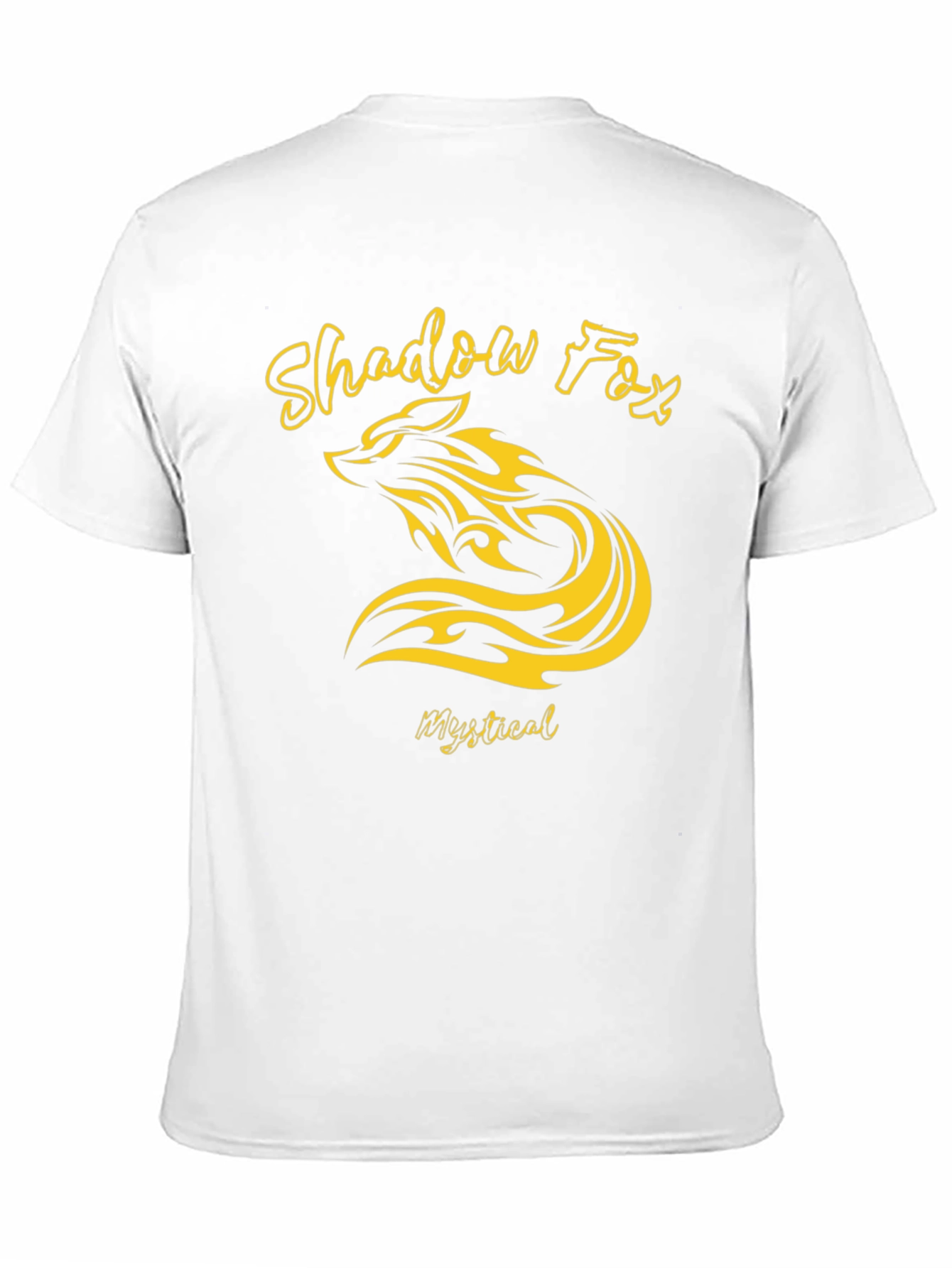 Black Shadow Fox Mystical Graphic T-Shirt view 11