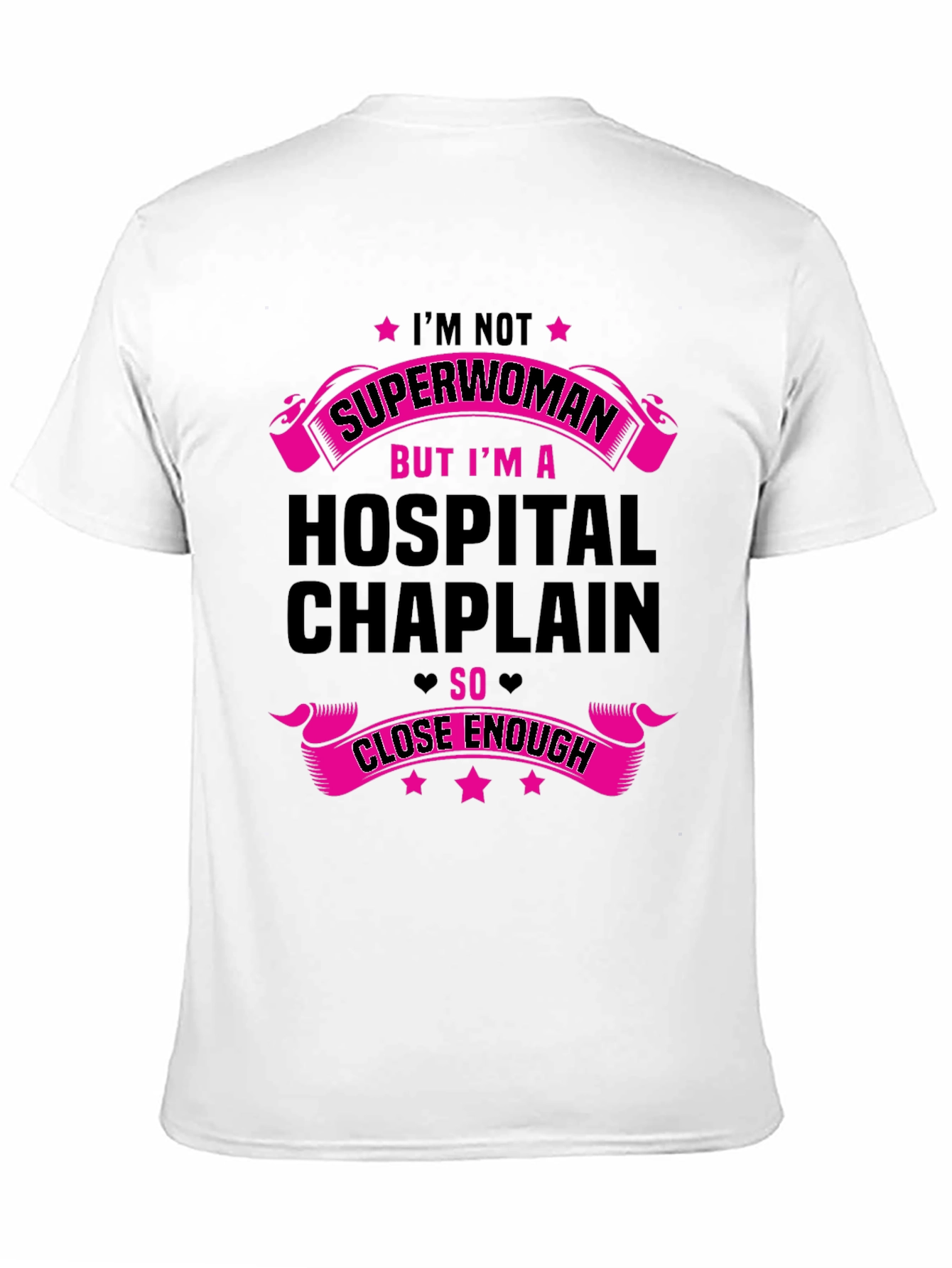 Black Hospital Chaplain Superwoman Graphic Tee view 11