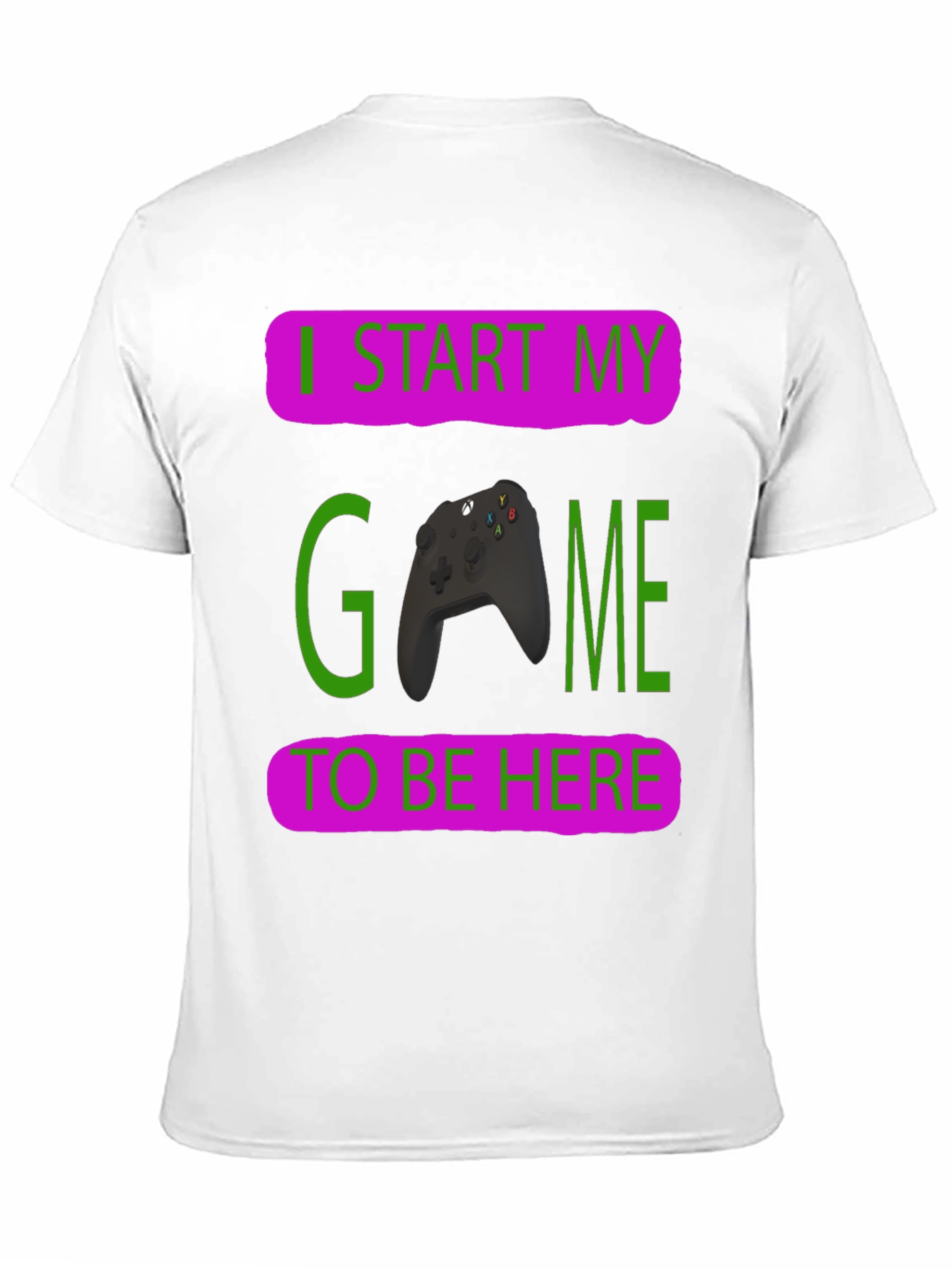 Black Gamer T-Shirt: I Start My Game To Be Here view 11